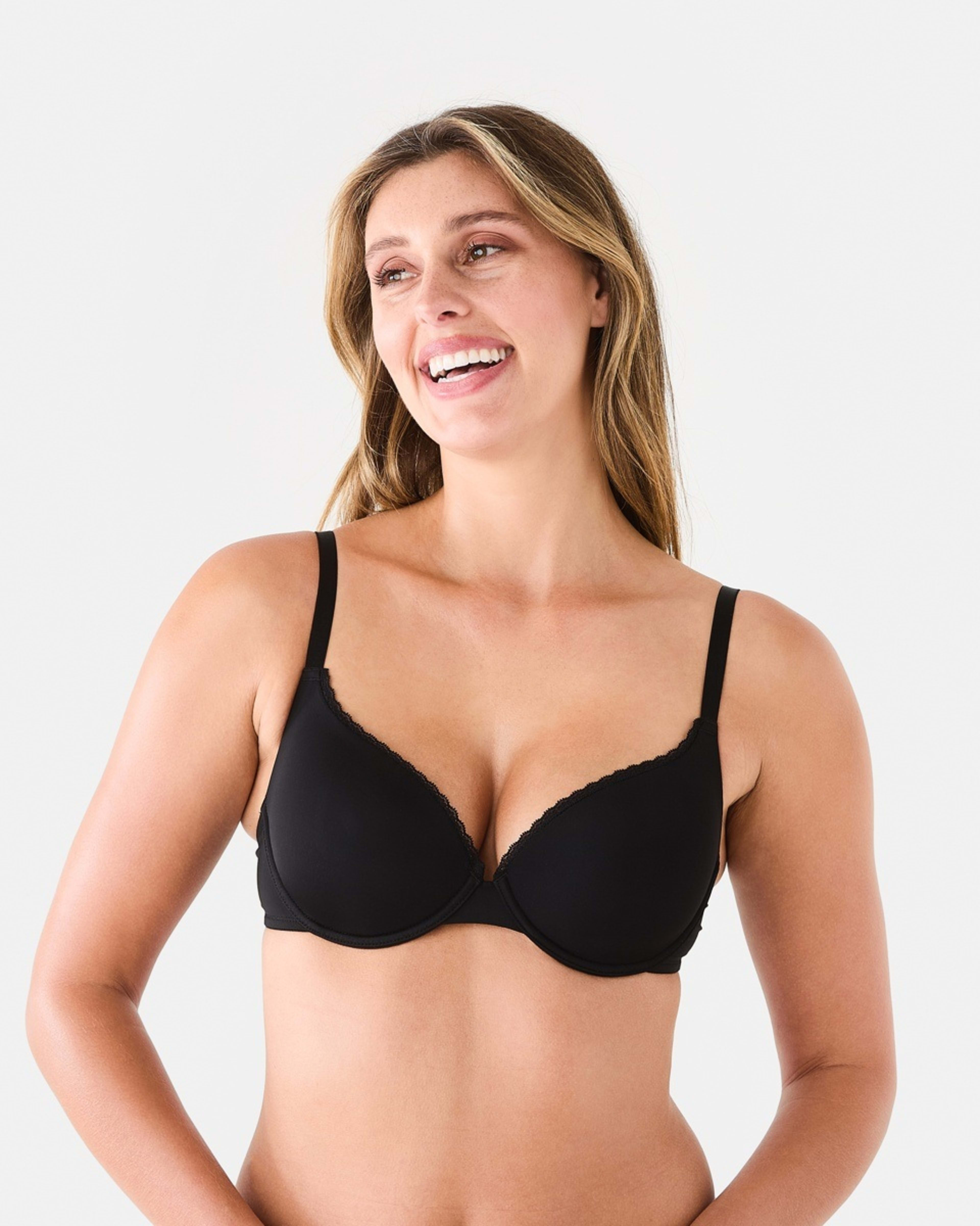 4 2 Pack T-shirt Bra SMALL DITSY WHITE, BLACK, 4 of 9