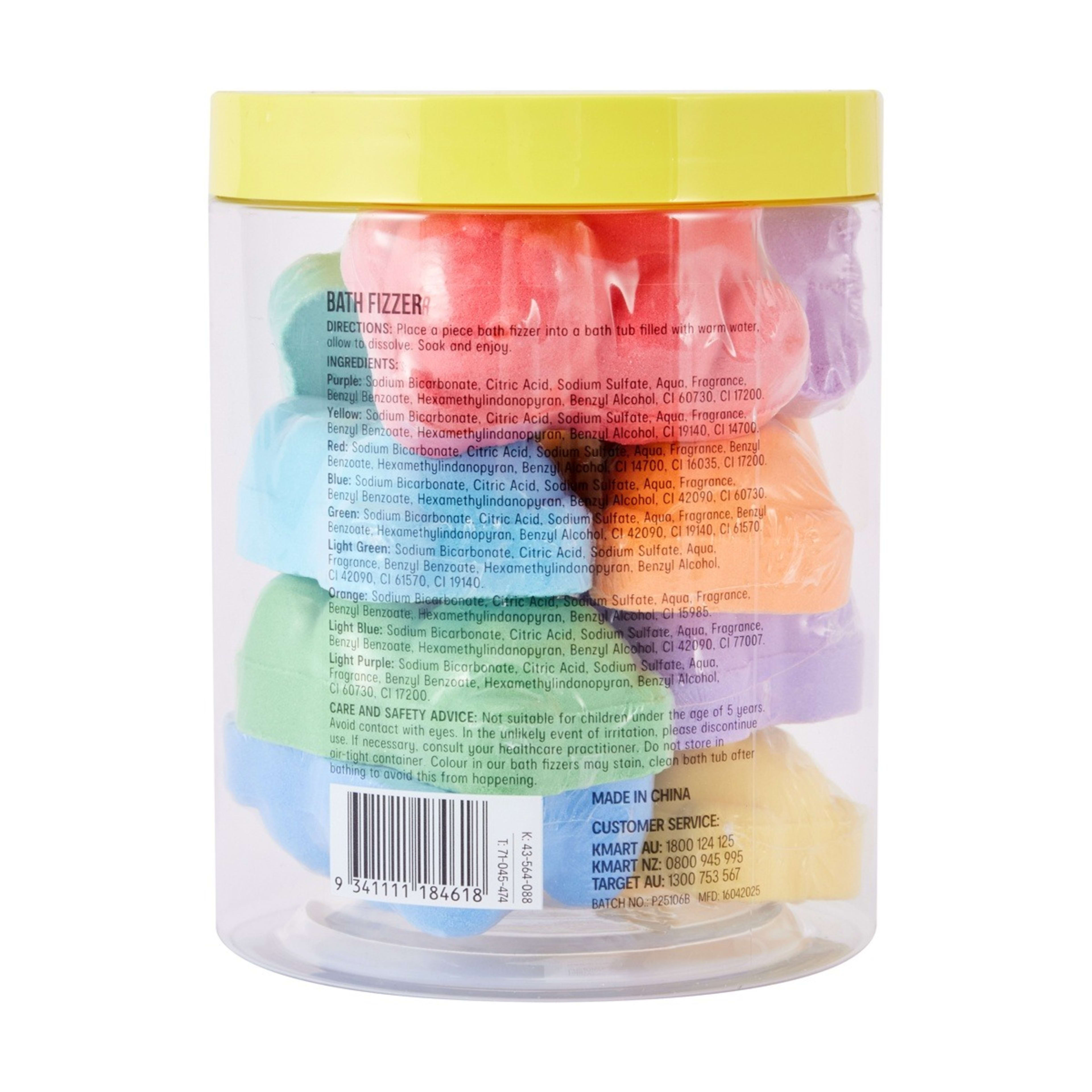 4 OXX Bodycare 9 Pack Multi Bath Fizzer - Cotton Candy Scented, 4 of 4