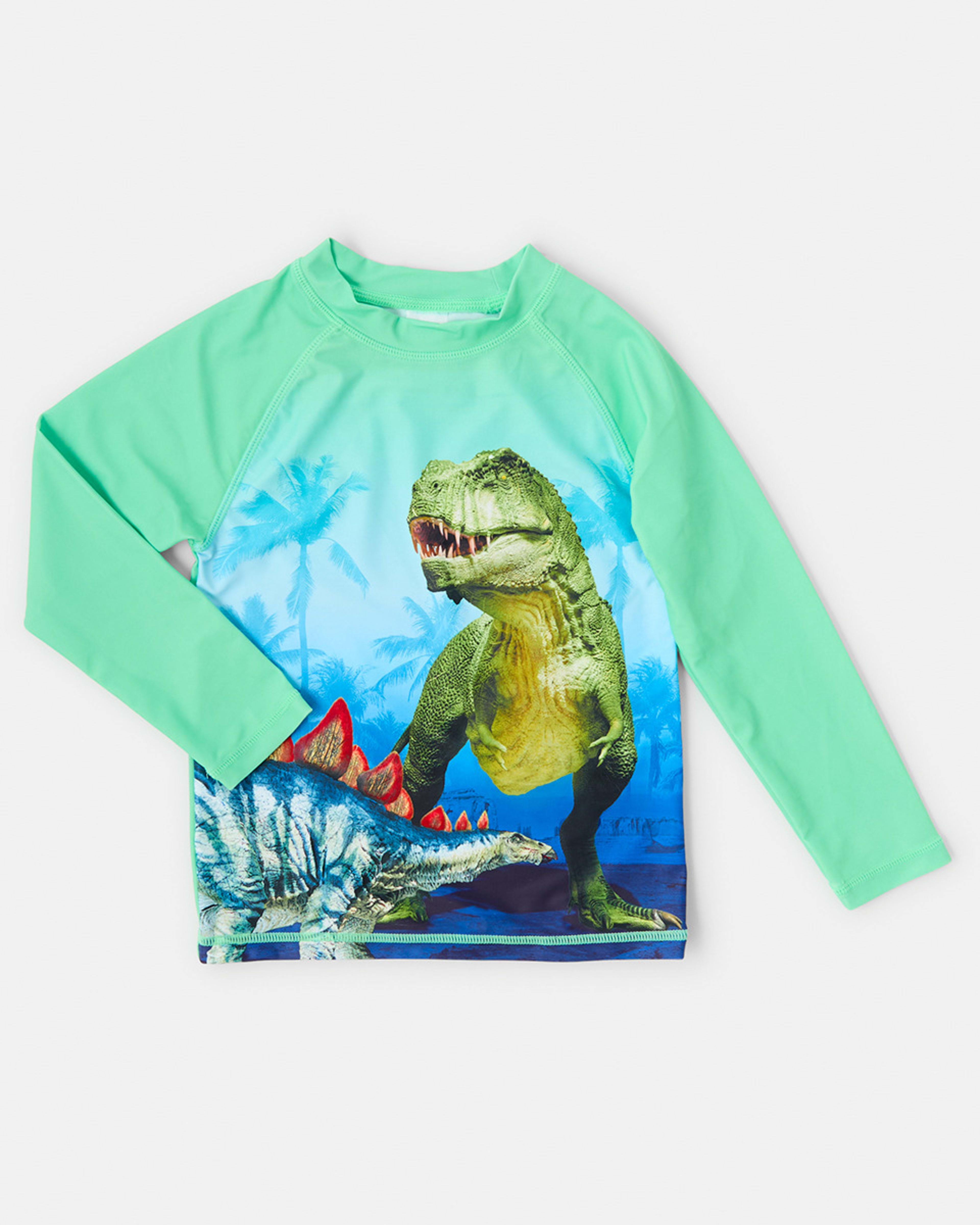 7 Digital Print Rash Vest Grn Dino, 7 of 8