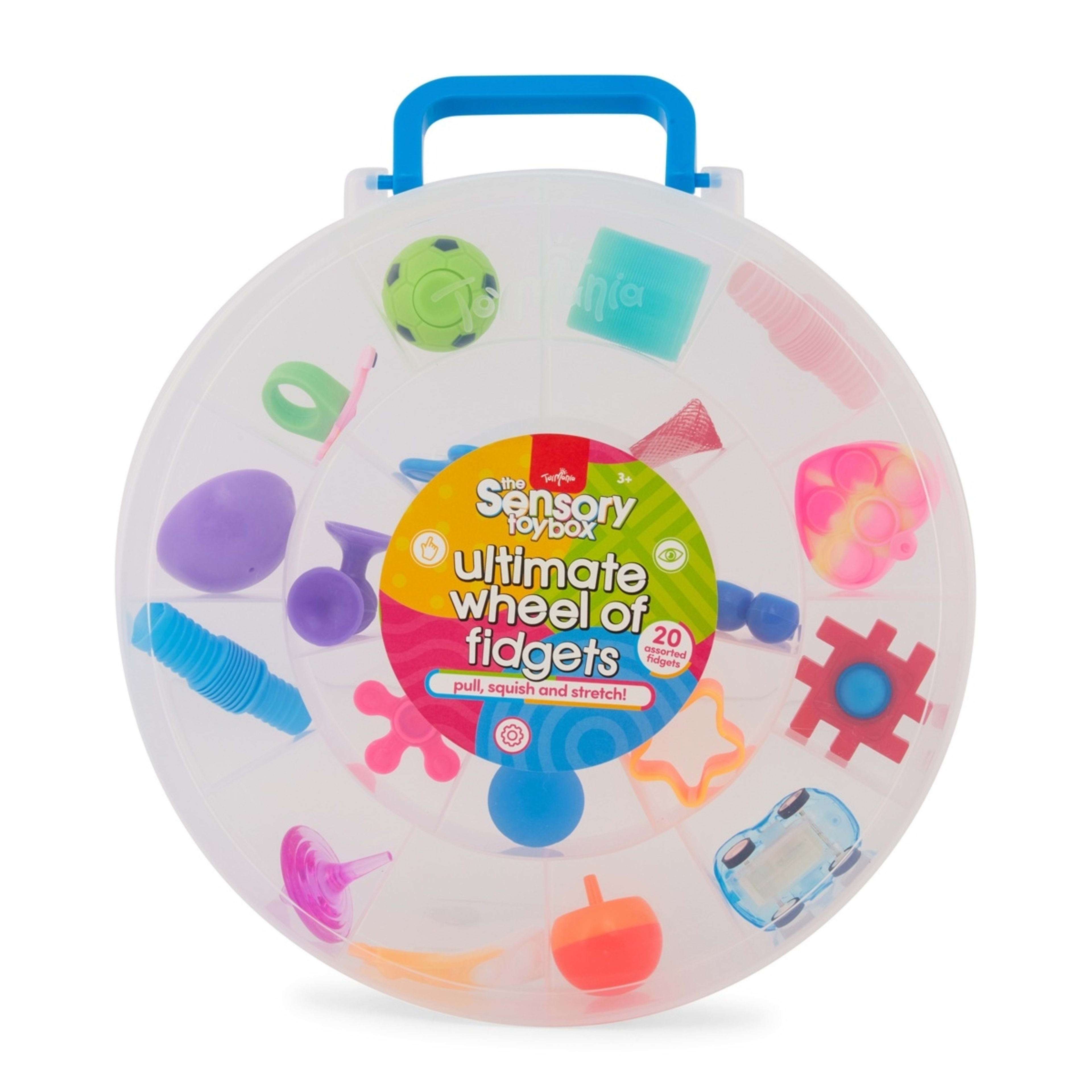 1 ToyMania The Sensory Toy Box: Ultimate Wheel of Fidgets - Assorted