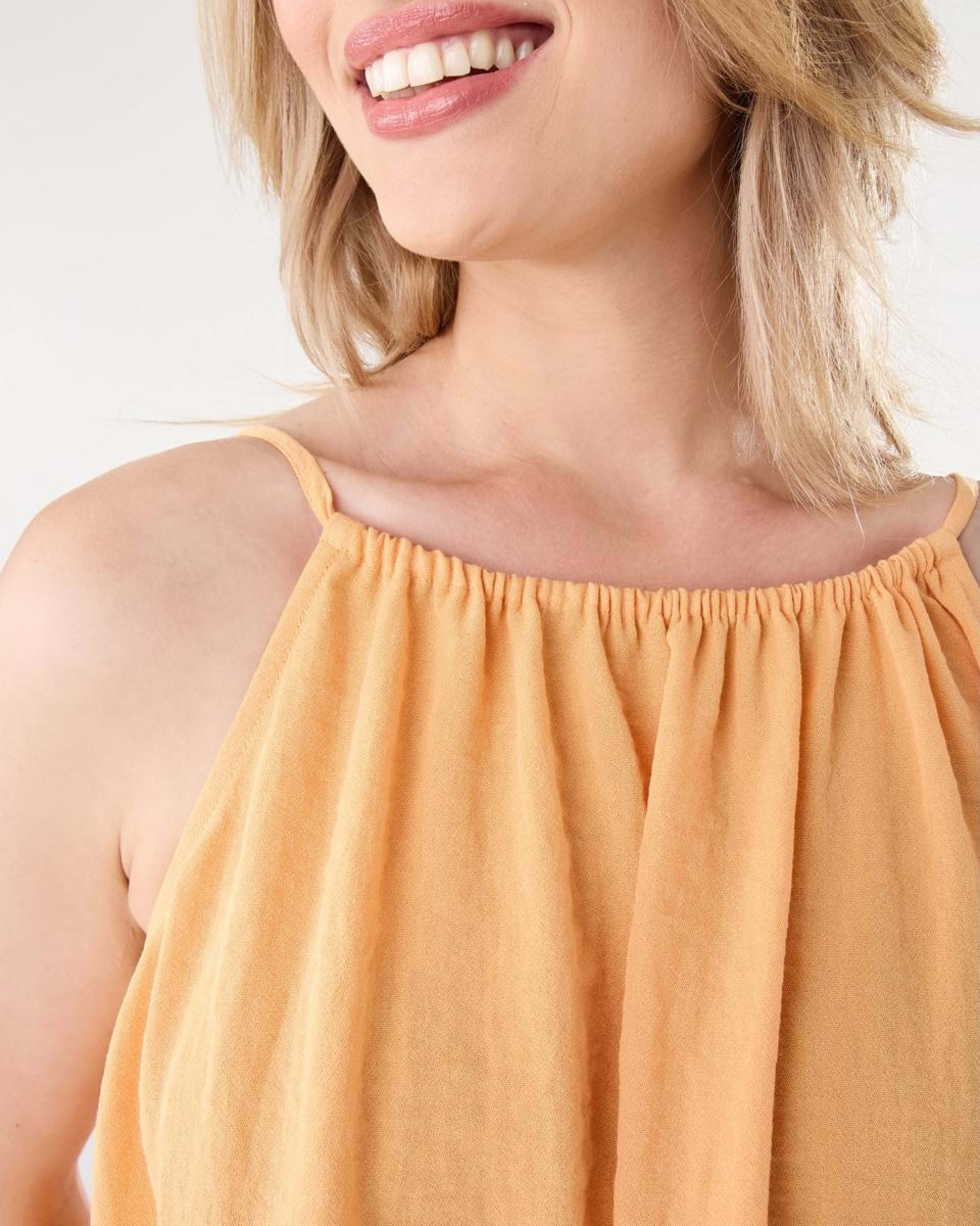 6 Sleeveless Textured Mini Dress Papaya, 6 of 10