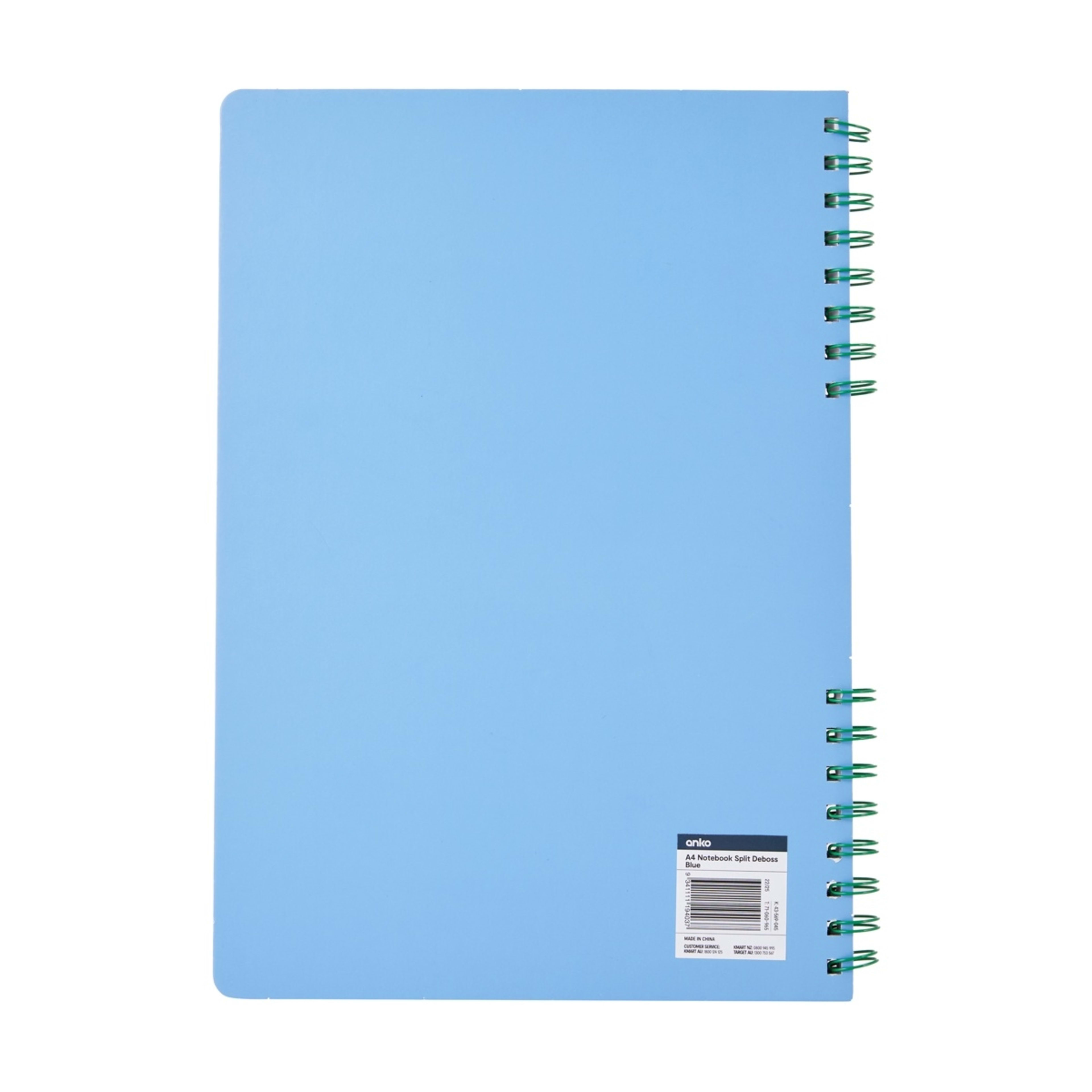 4 A4 Notebook Split Deboss - Blue, 4 of 4