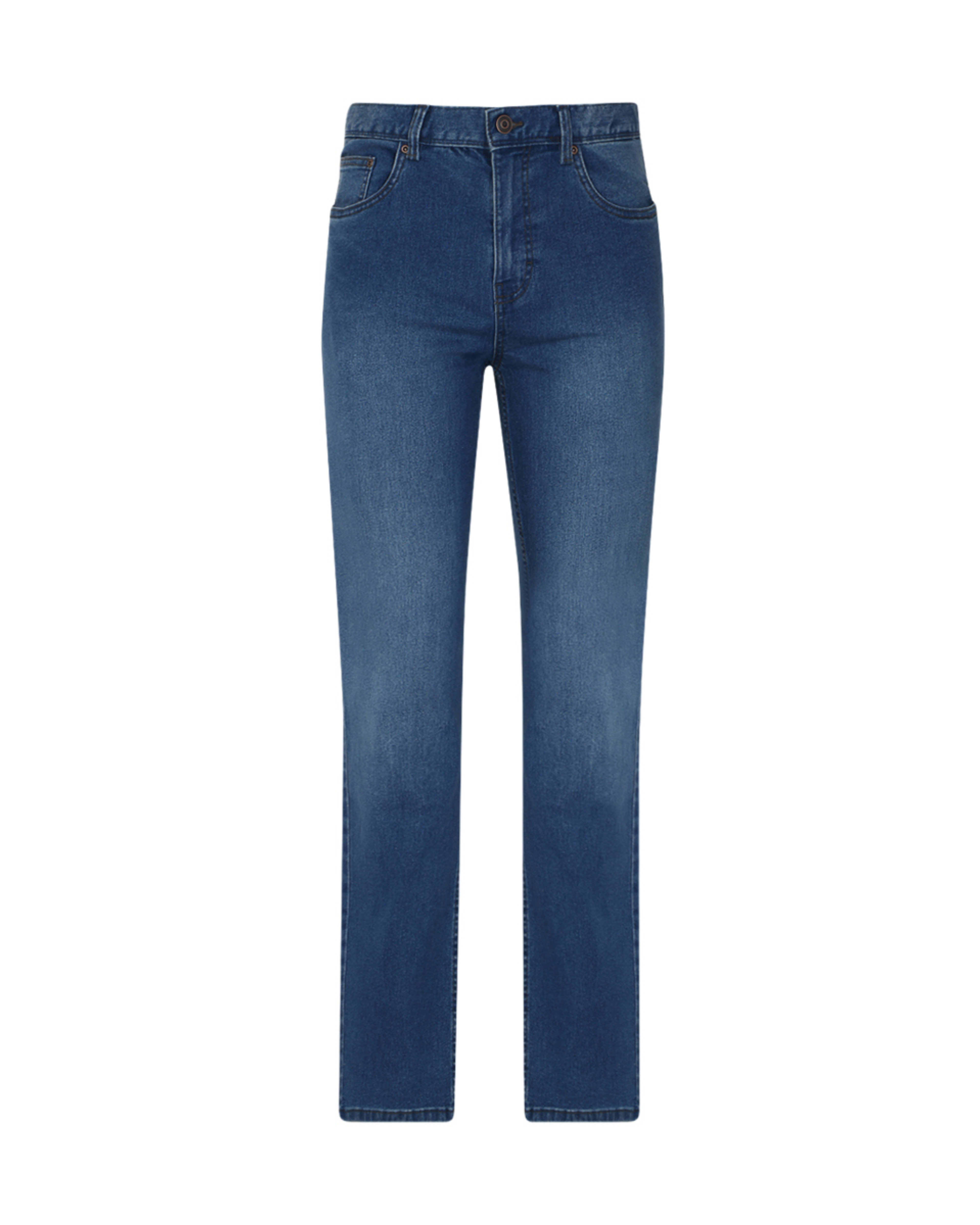 6 Straight Stretch Jeans Mid Wash, 6 of 6
