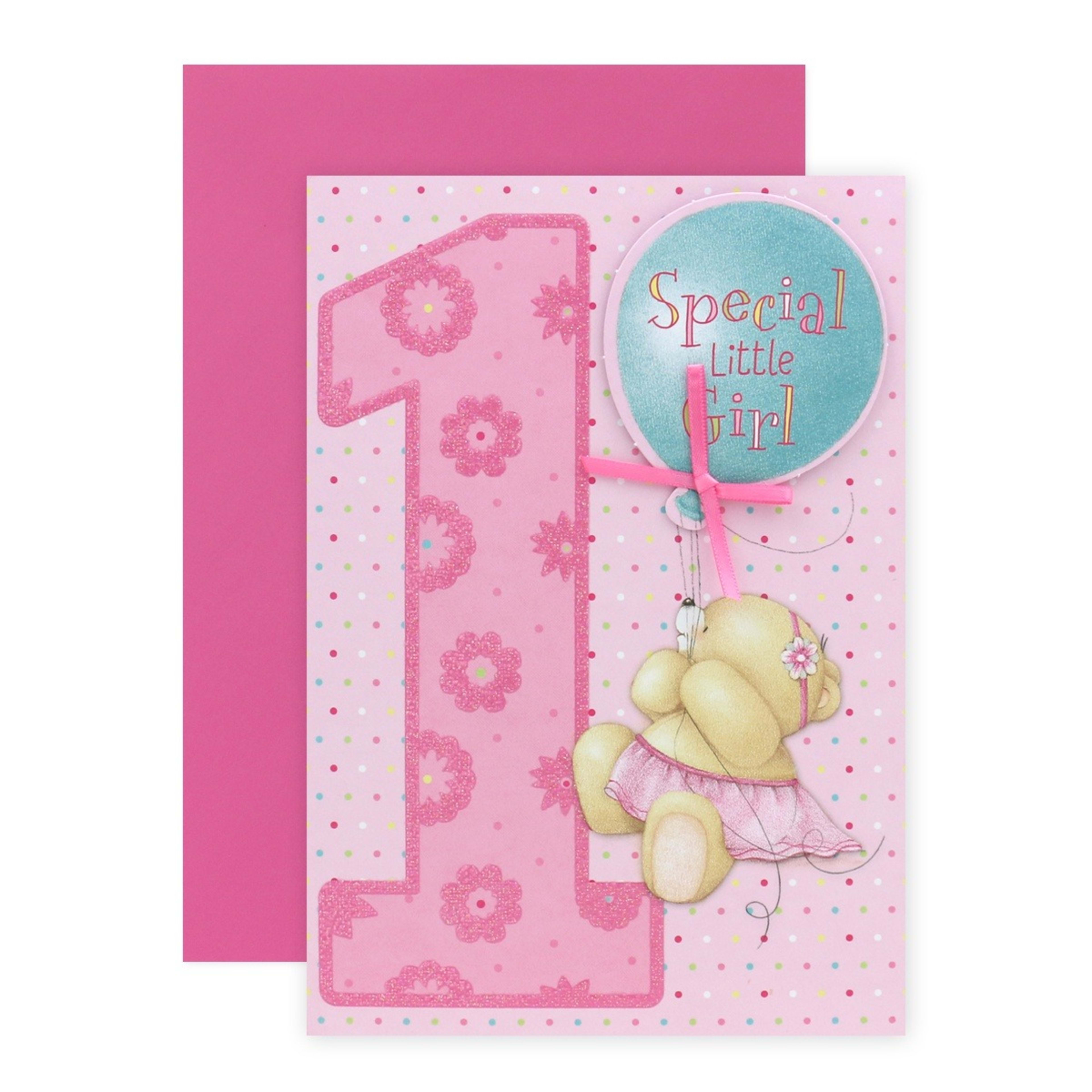 1 Connections from Hallmark Forever Friends 1st Birthday Card - Special Little Girl