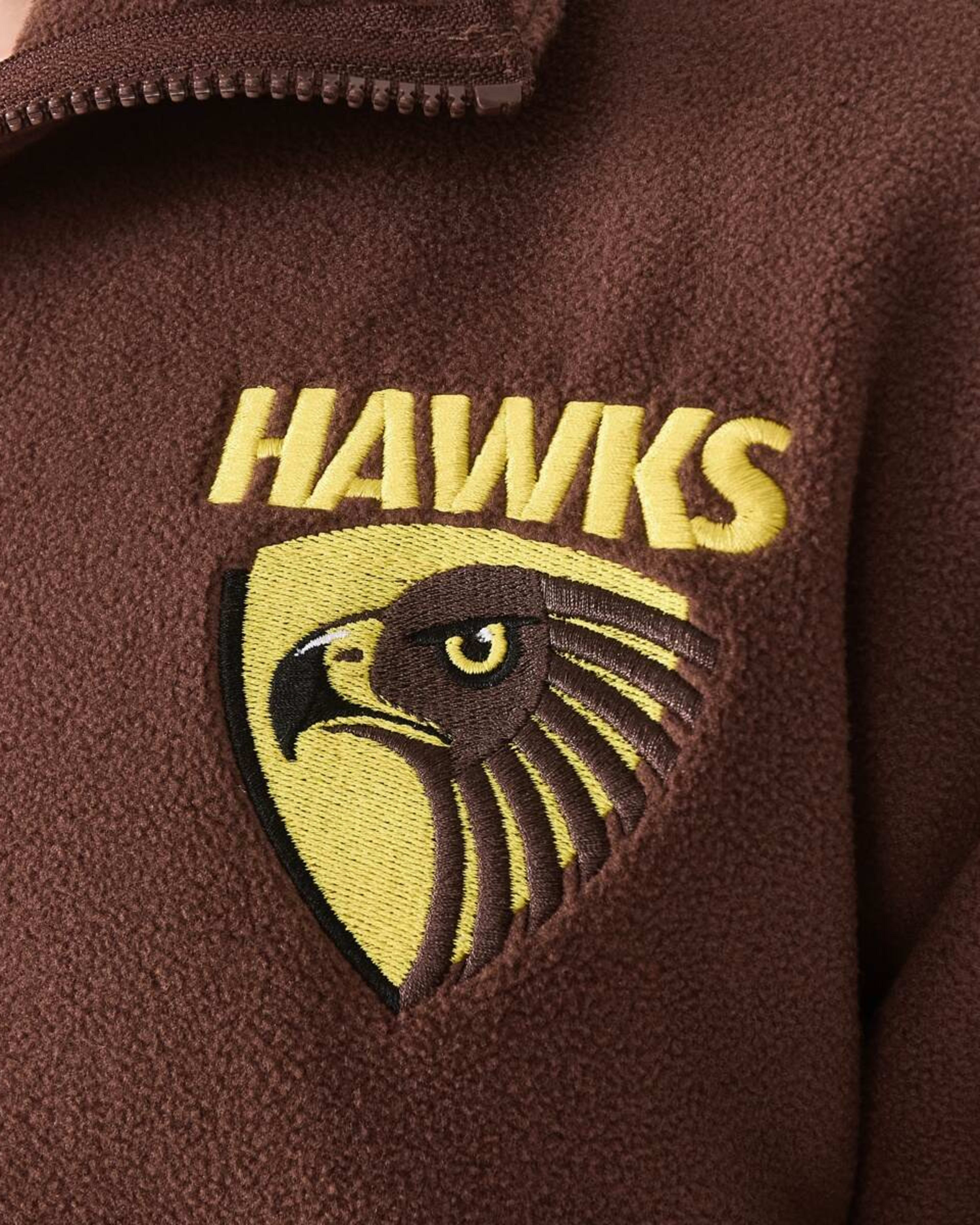 7 Official AFL Adult Polar Fleece Top Hawthorn, 7 of 9