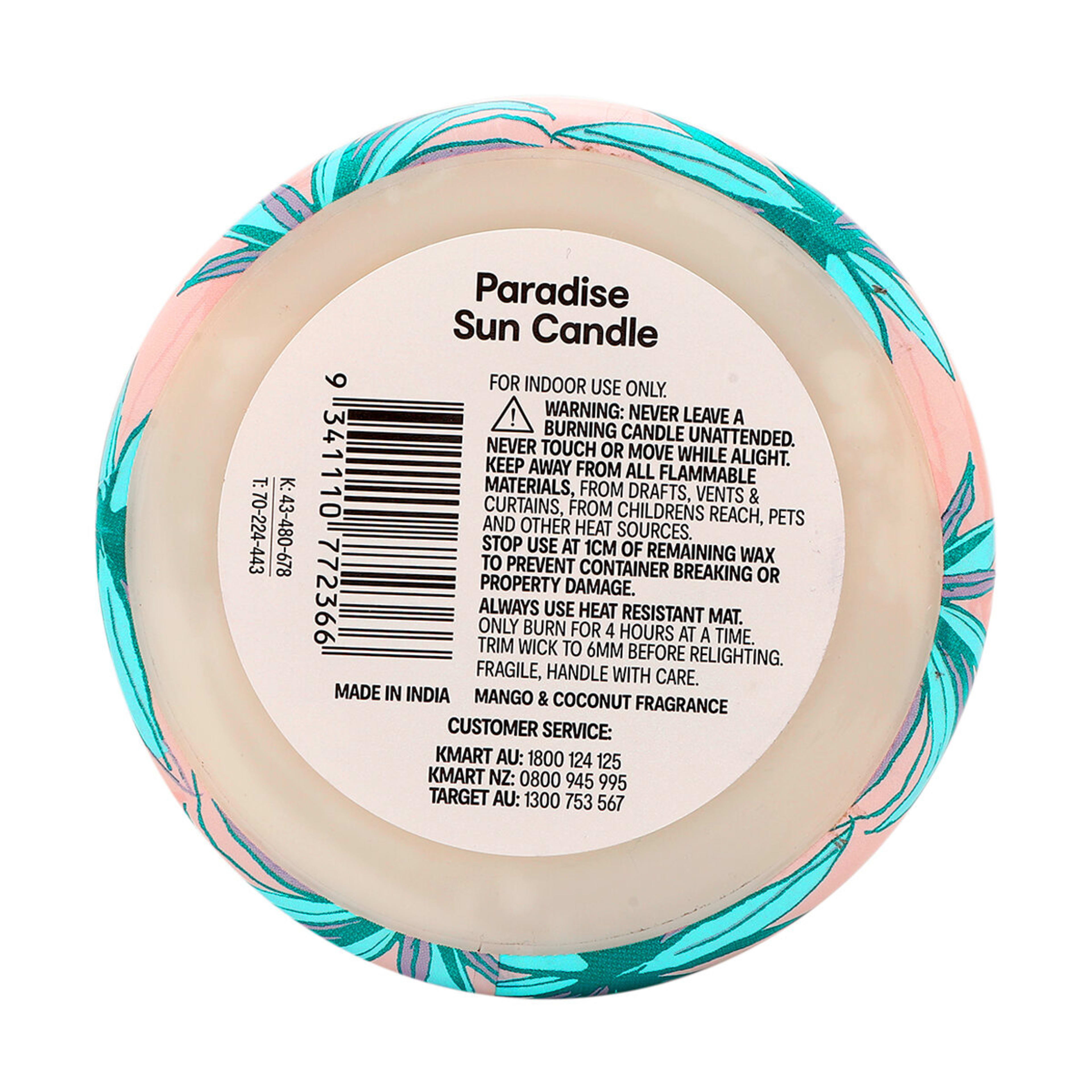6 Paradise Sun Scented Candle, 6 of 6