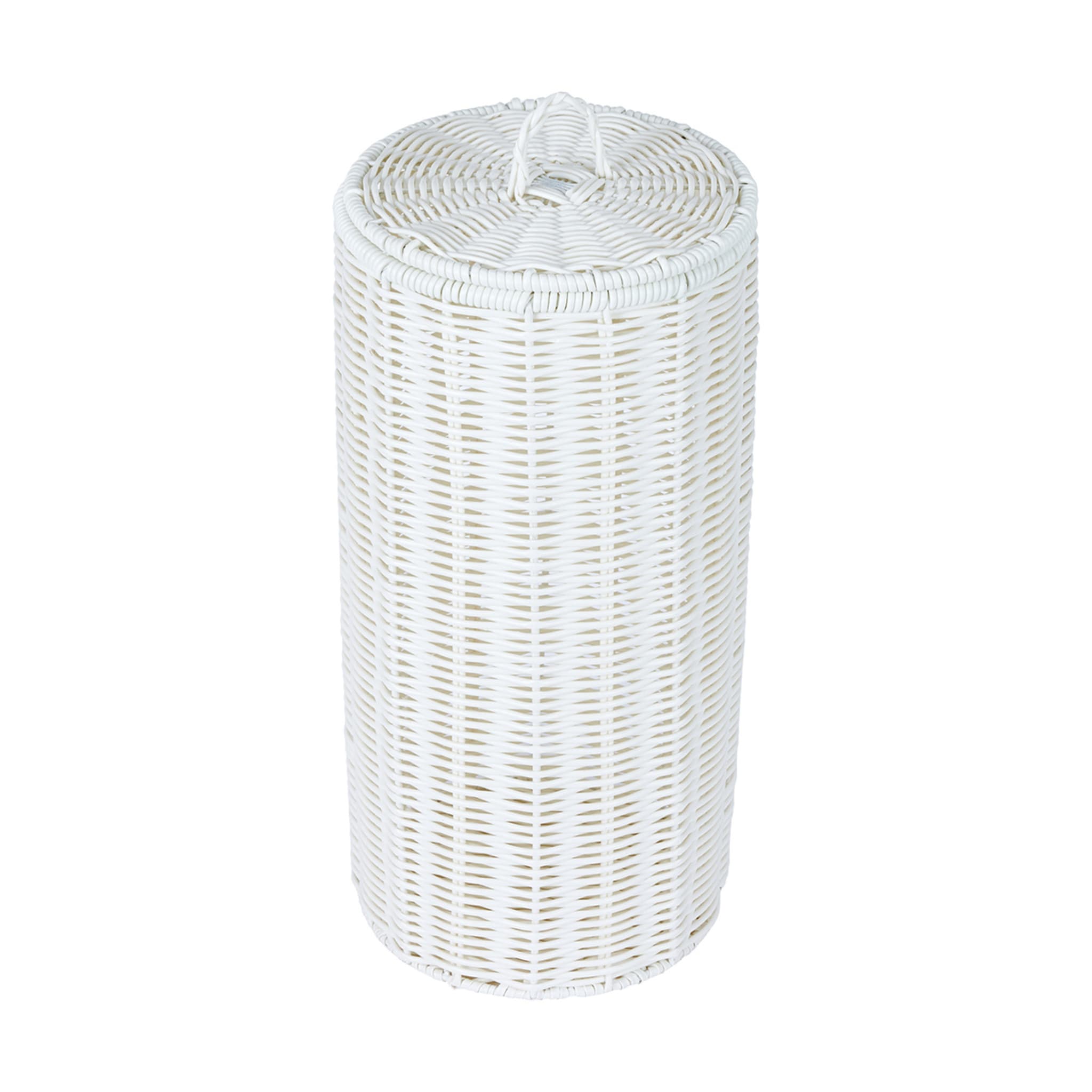 White Rattan Look Toilet Roll Holder - Kmart