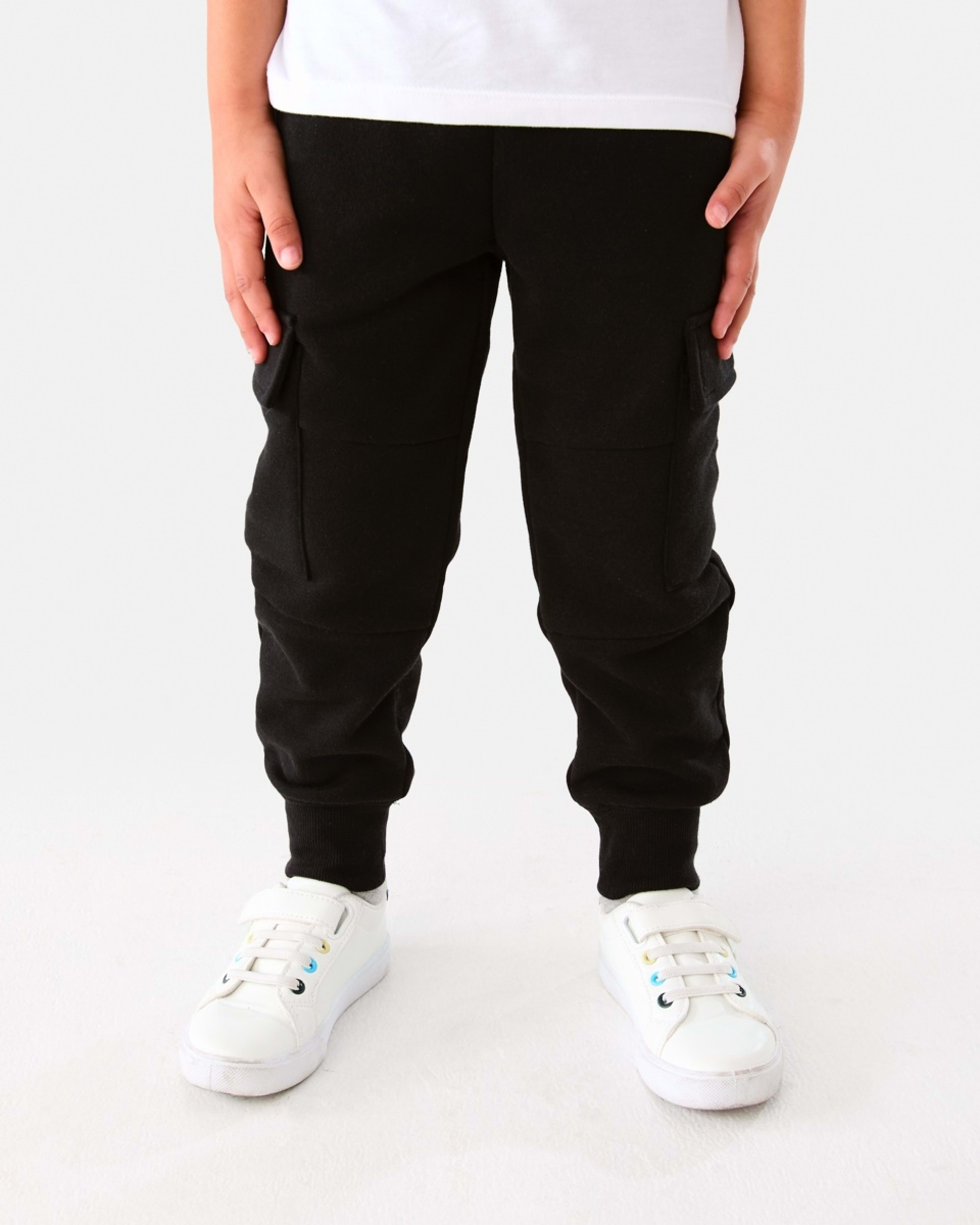 1 Cargo Trackpants Black