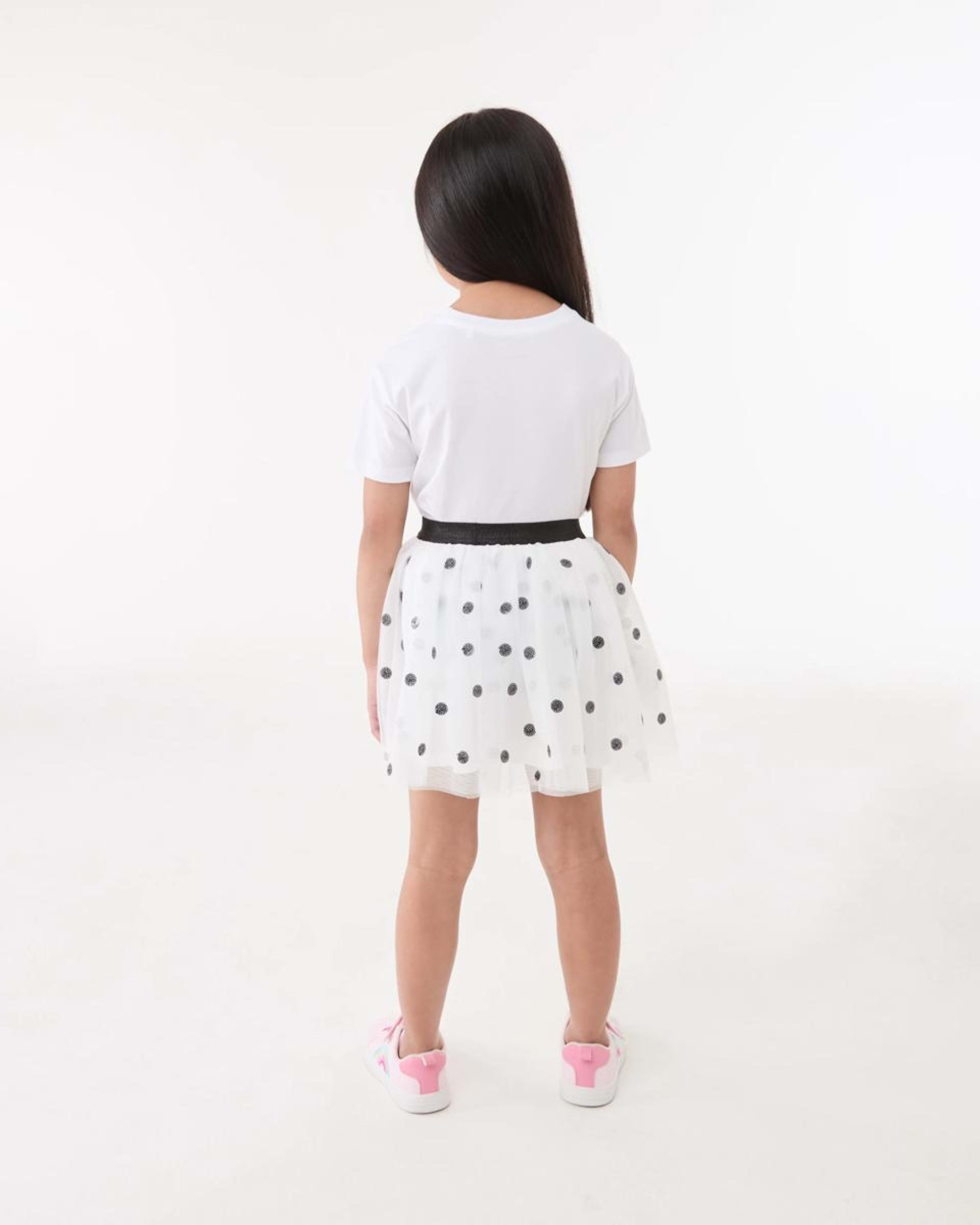 6 Tutu Skirt MAGICAL HAIL SPOTS WHITE, 6 of 6