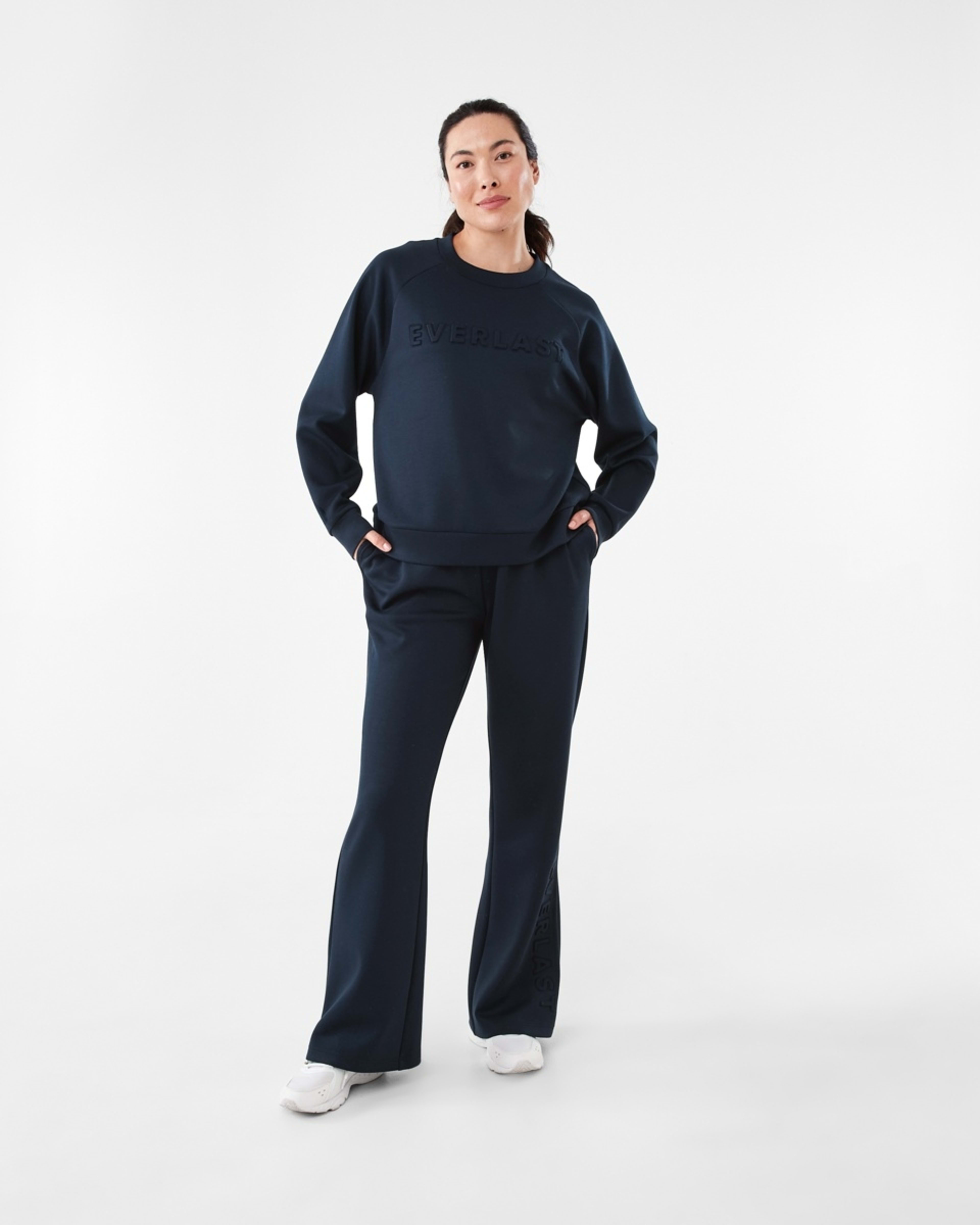 7 Everlast Womens Scuba Flare Trackpants Mood Indgo, 7 of 7