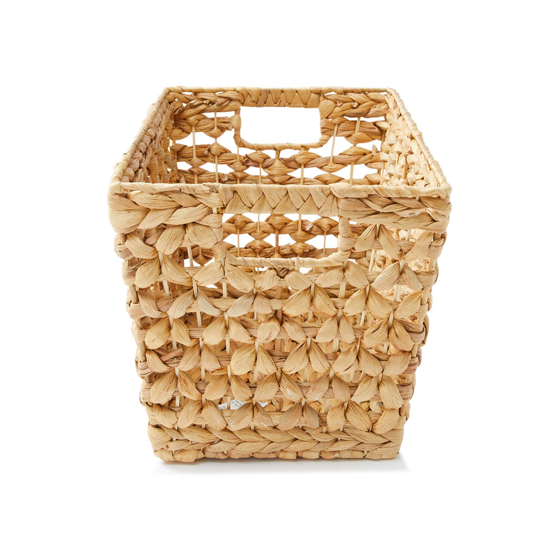 Rectangle Diamond Weave Basket Natural Kmart