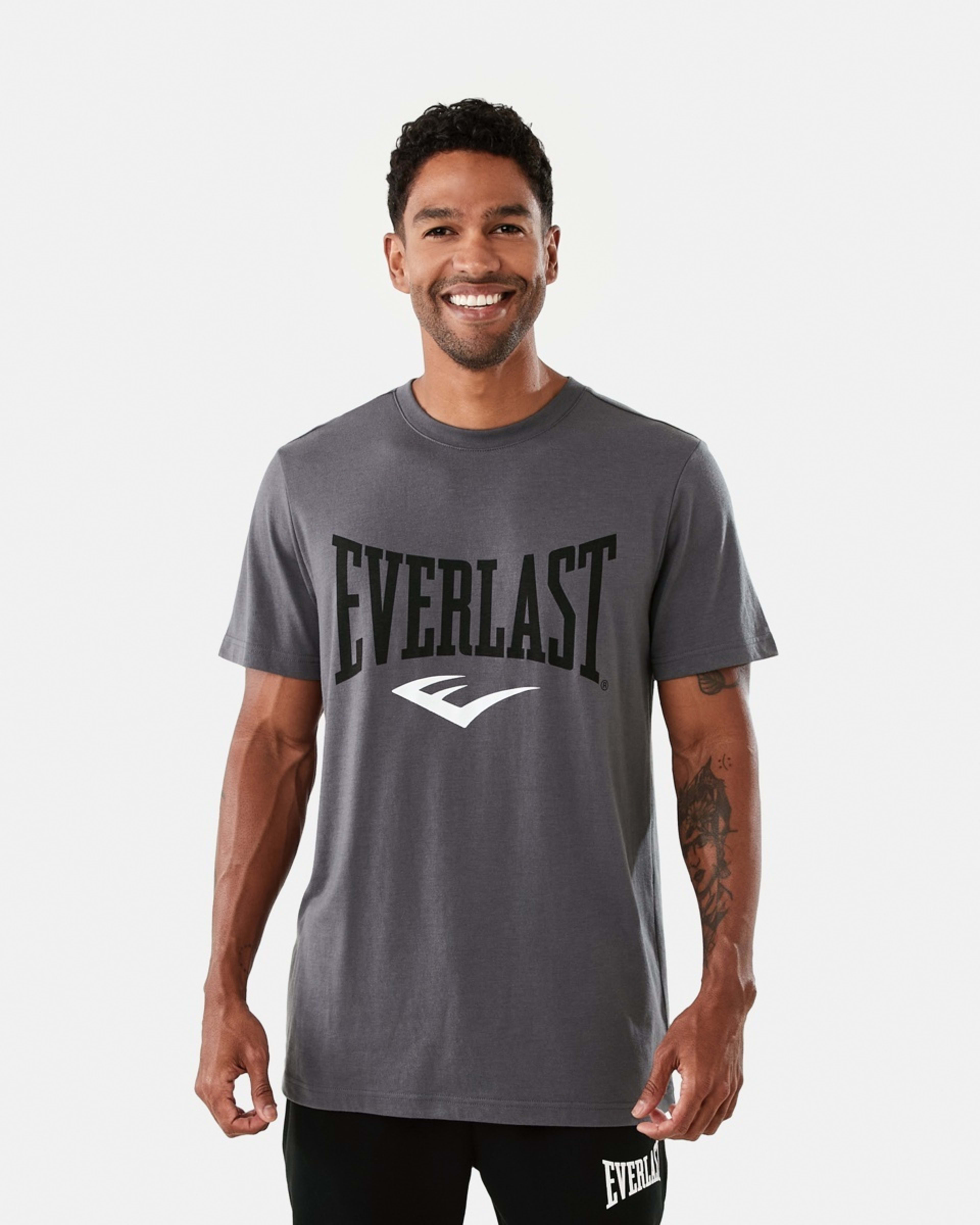 1 Everlast Mens Boxing T-shirt Ash, 1 of 6