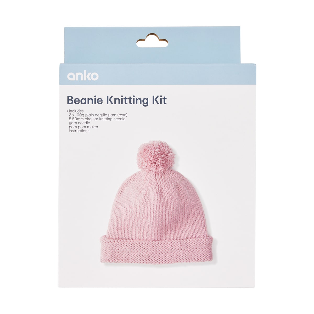 Beanie Knitting Kit Kmart