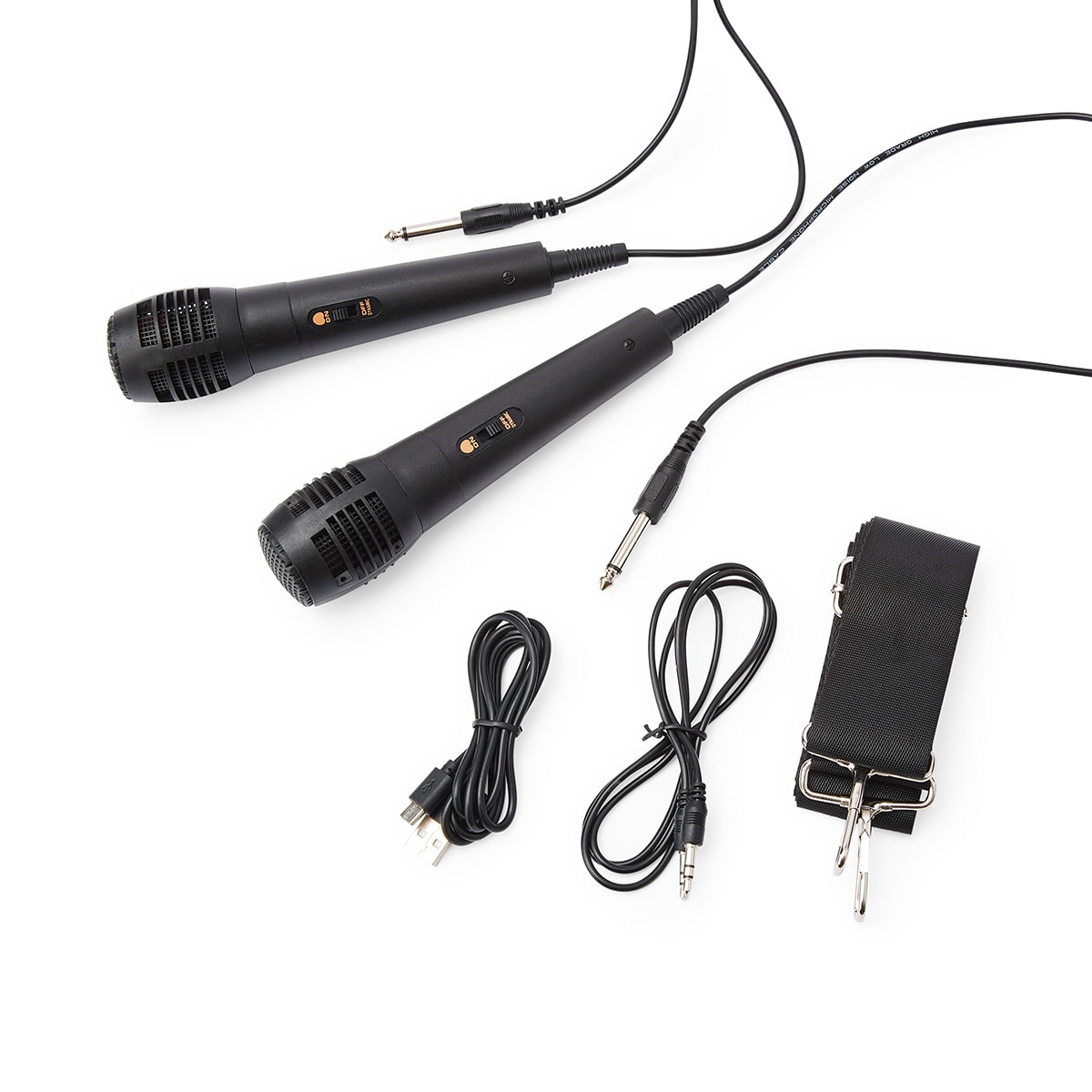 Karaoke Party Speaker with LED and 2 Microphones Kmart NZ