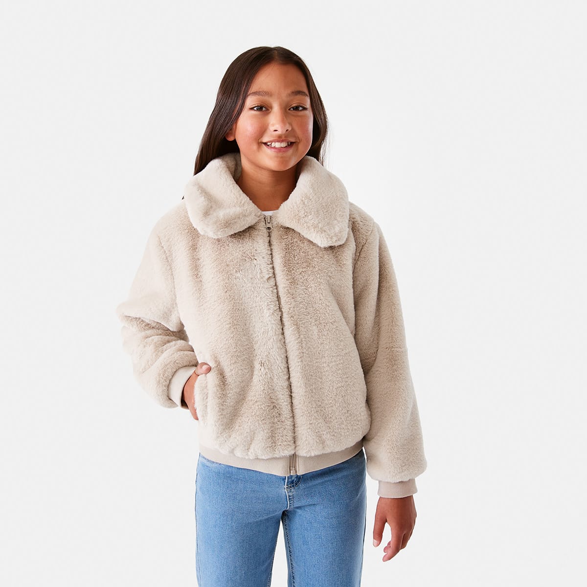 Faux fur hot sale jacket kmart