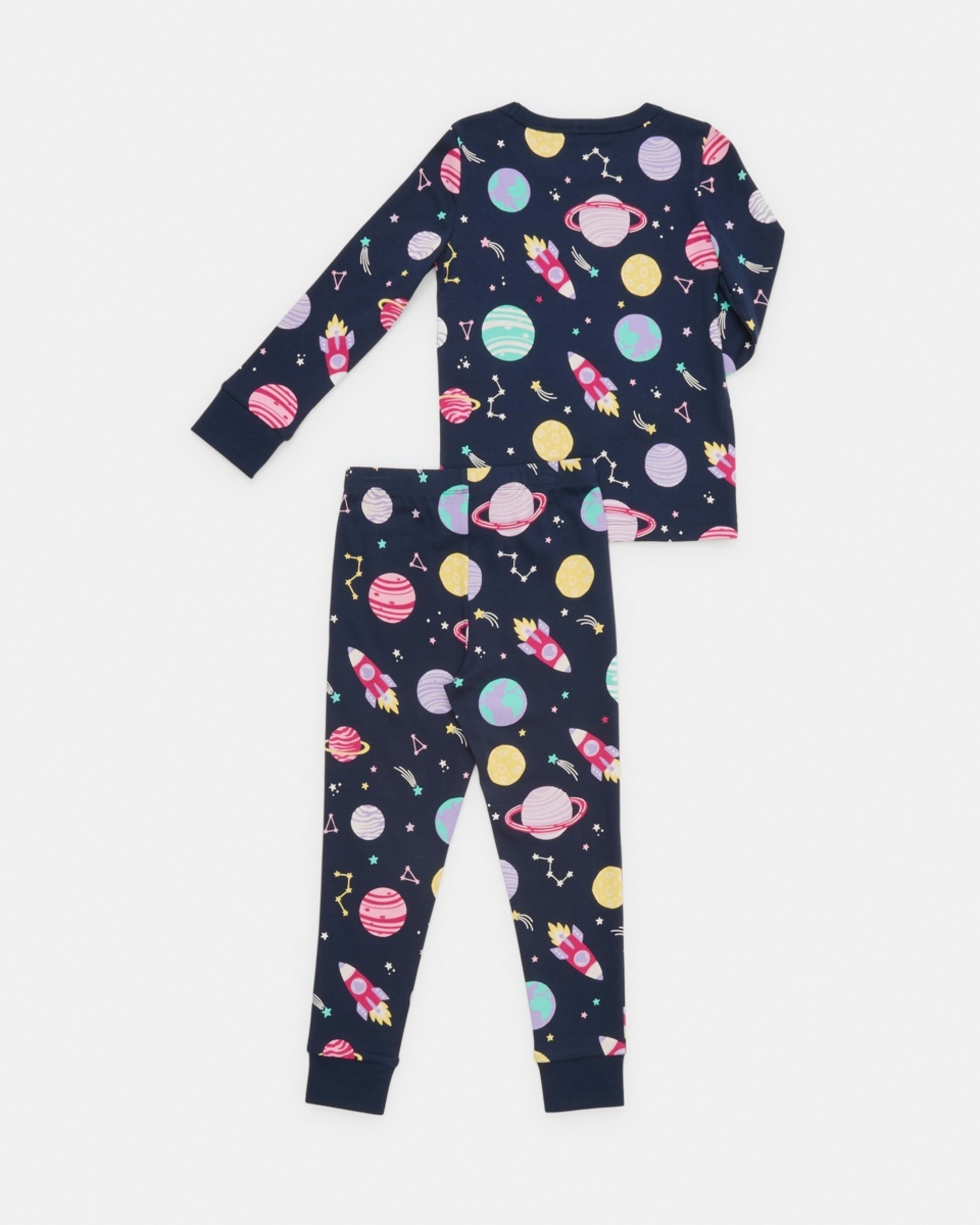 8 Rib Pyjama Set Blu Planet, 8 of 10