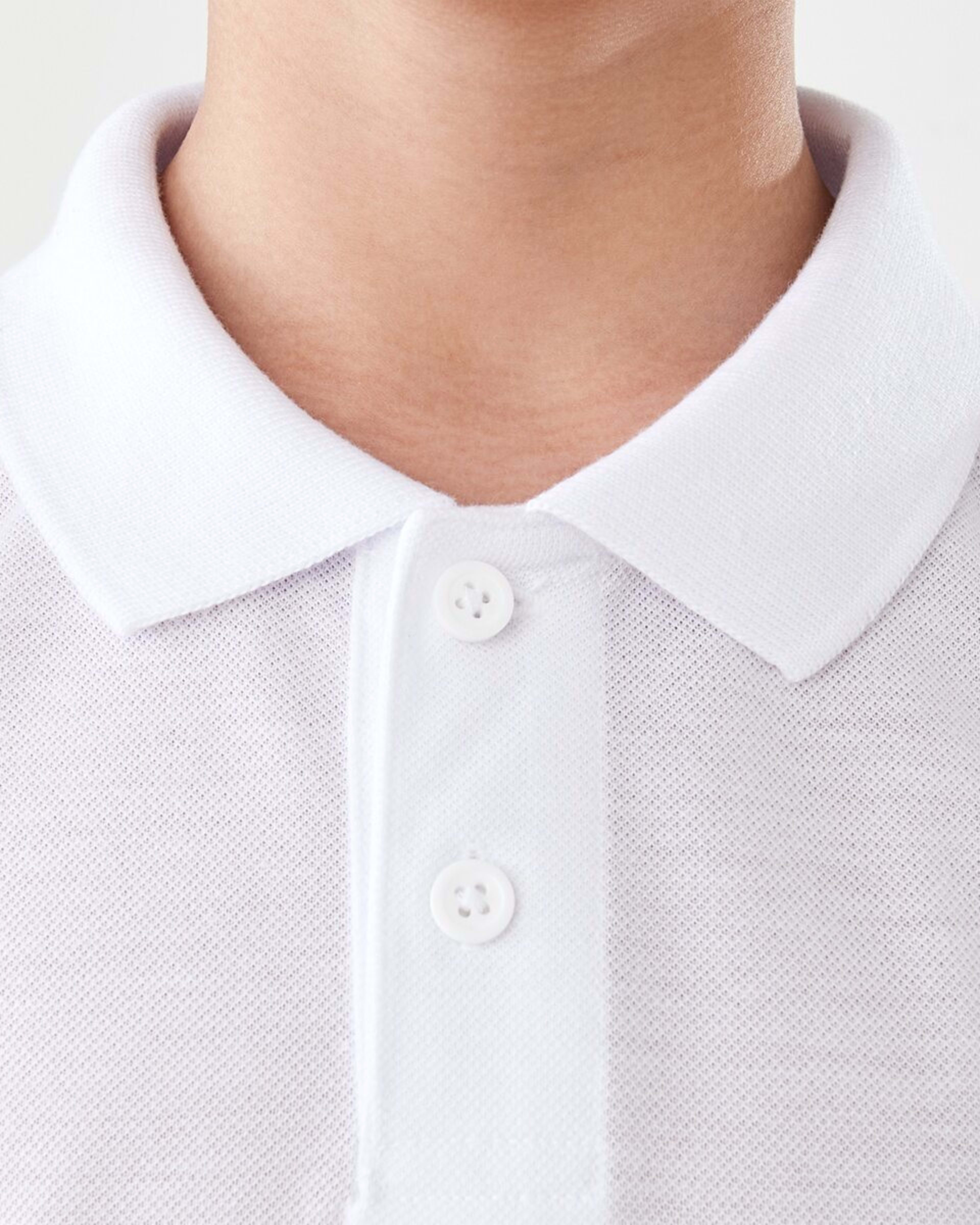 4 School Polo T-shirt White, 4 of 9