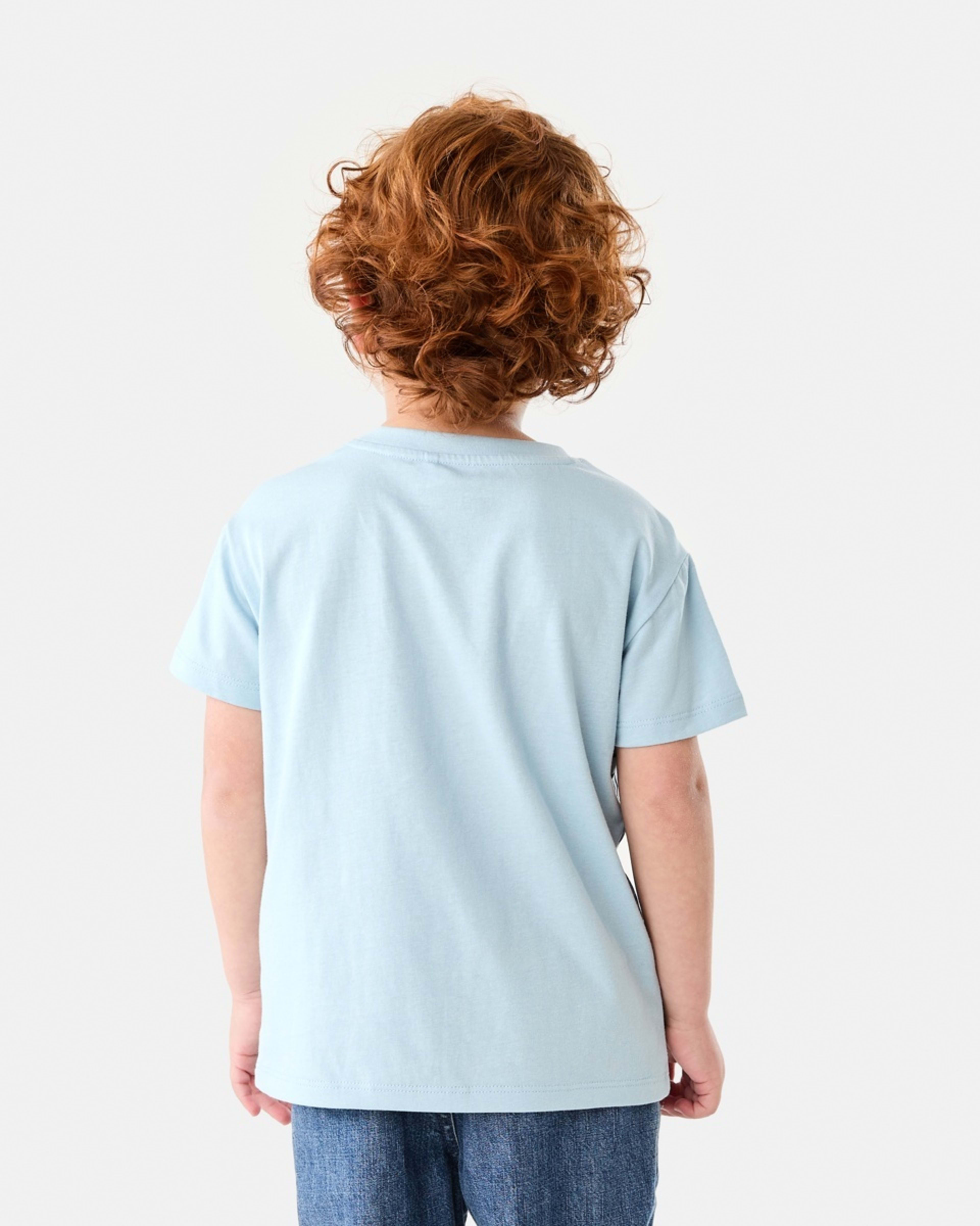 2 Chest Print T-shirt SCRIBBLE DIGGER LIGHT SKY BLUE, 2 of 6
