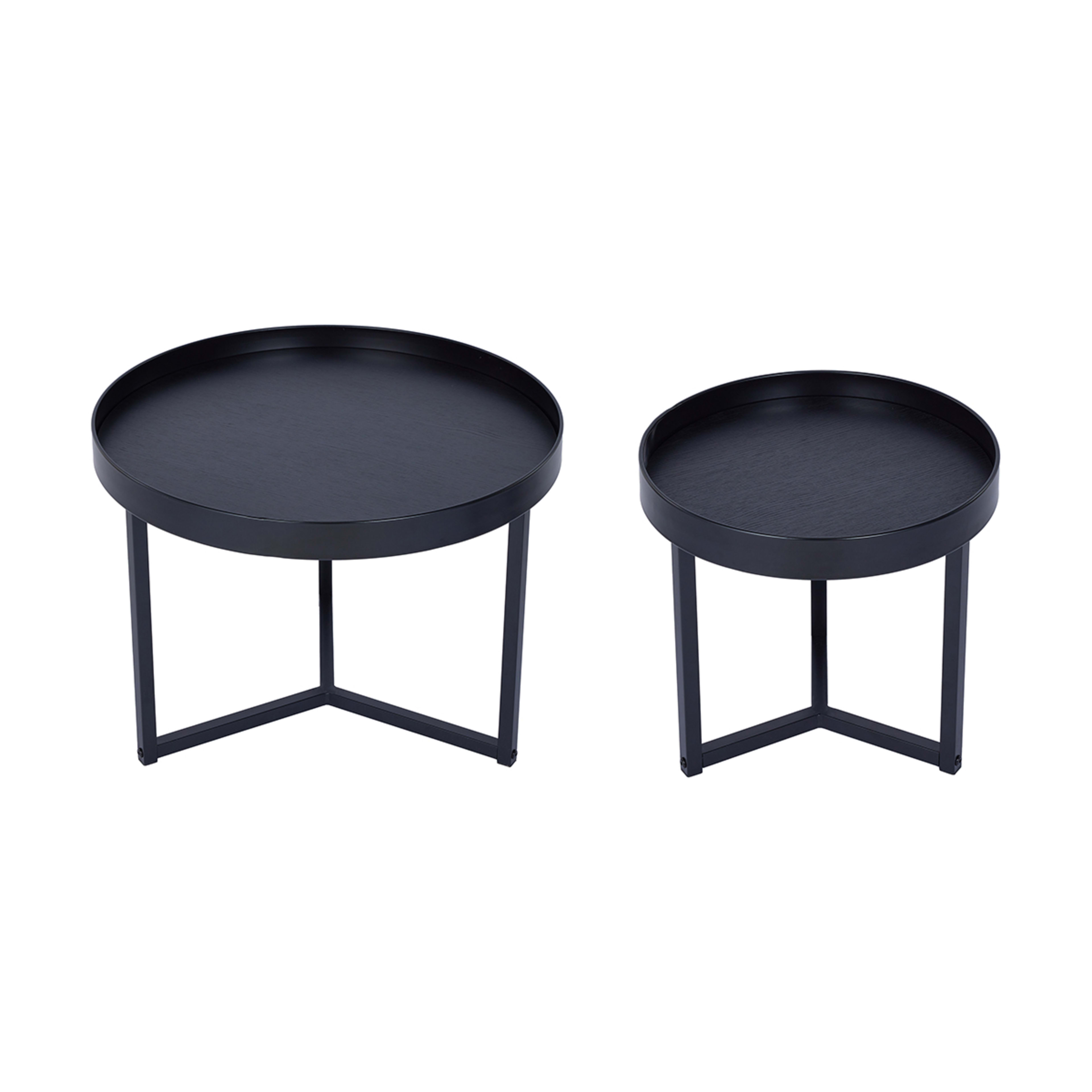 Set of 2 Noir Coffee Tables Kmart