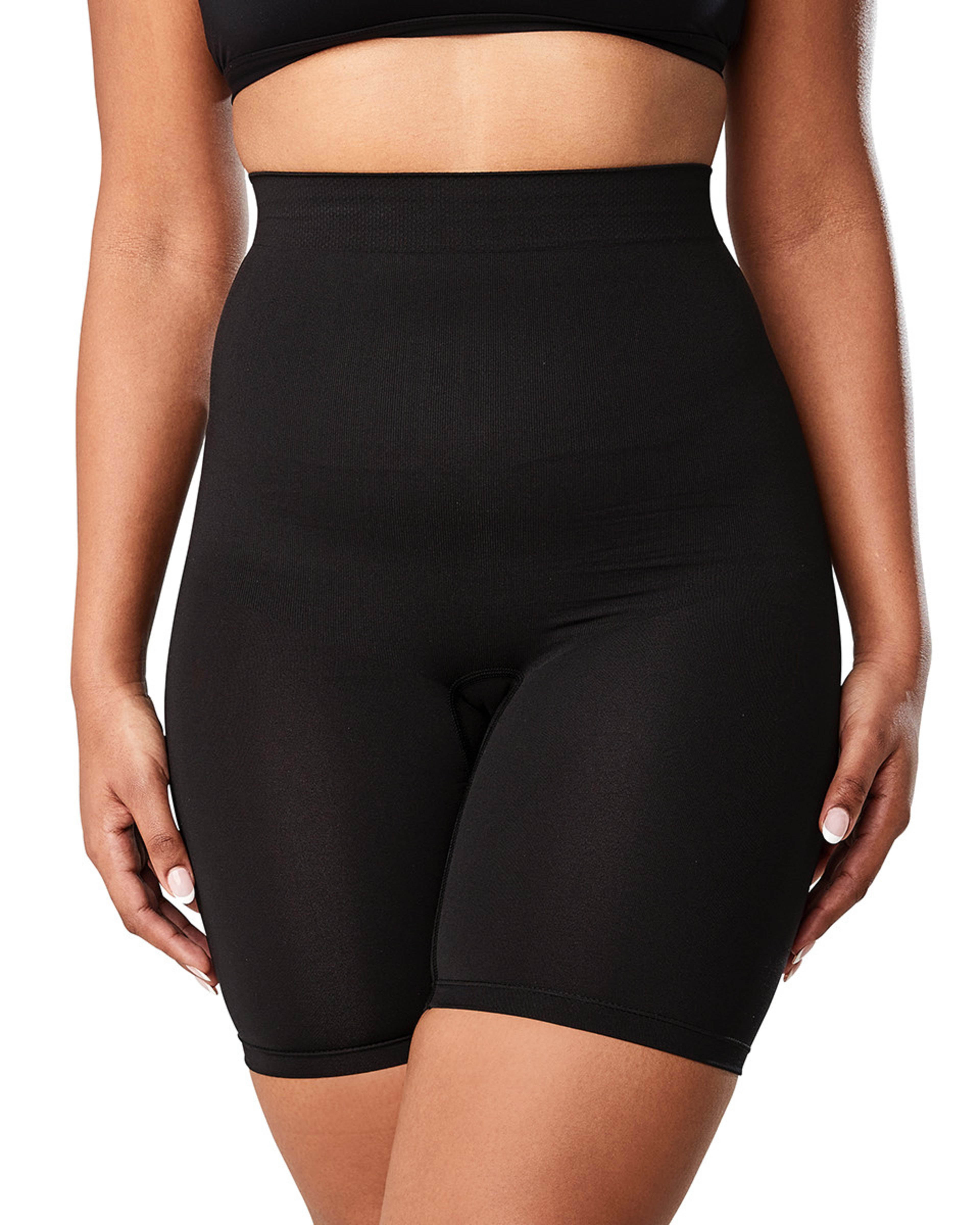 2 Seamfree Tummy & Thigh Shaper Black, 2 of 6