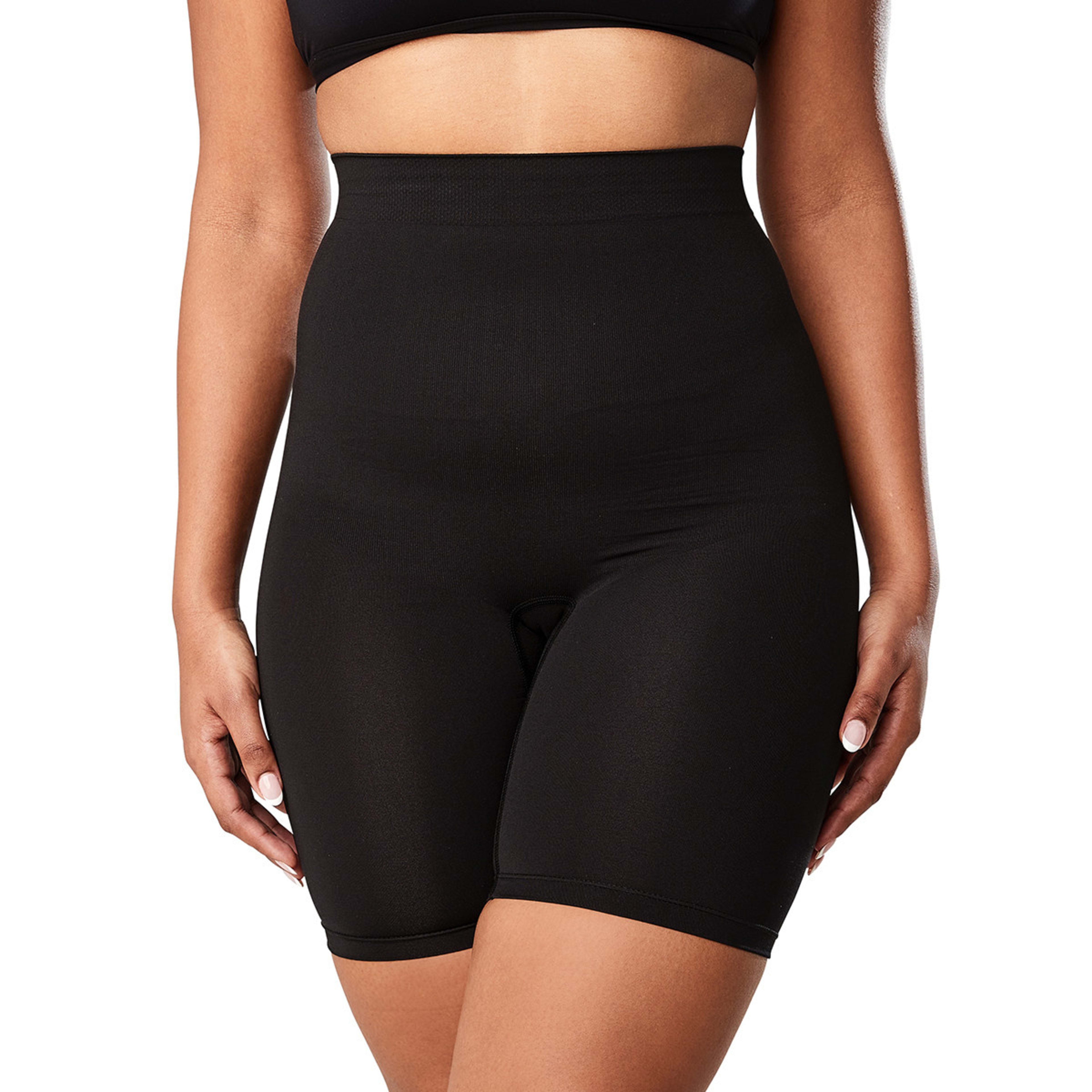 2 Seamfree Tummy & Thigh Shaper Black, 2 of 6