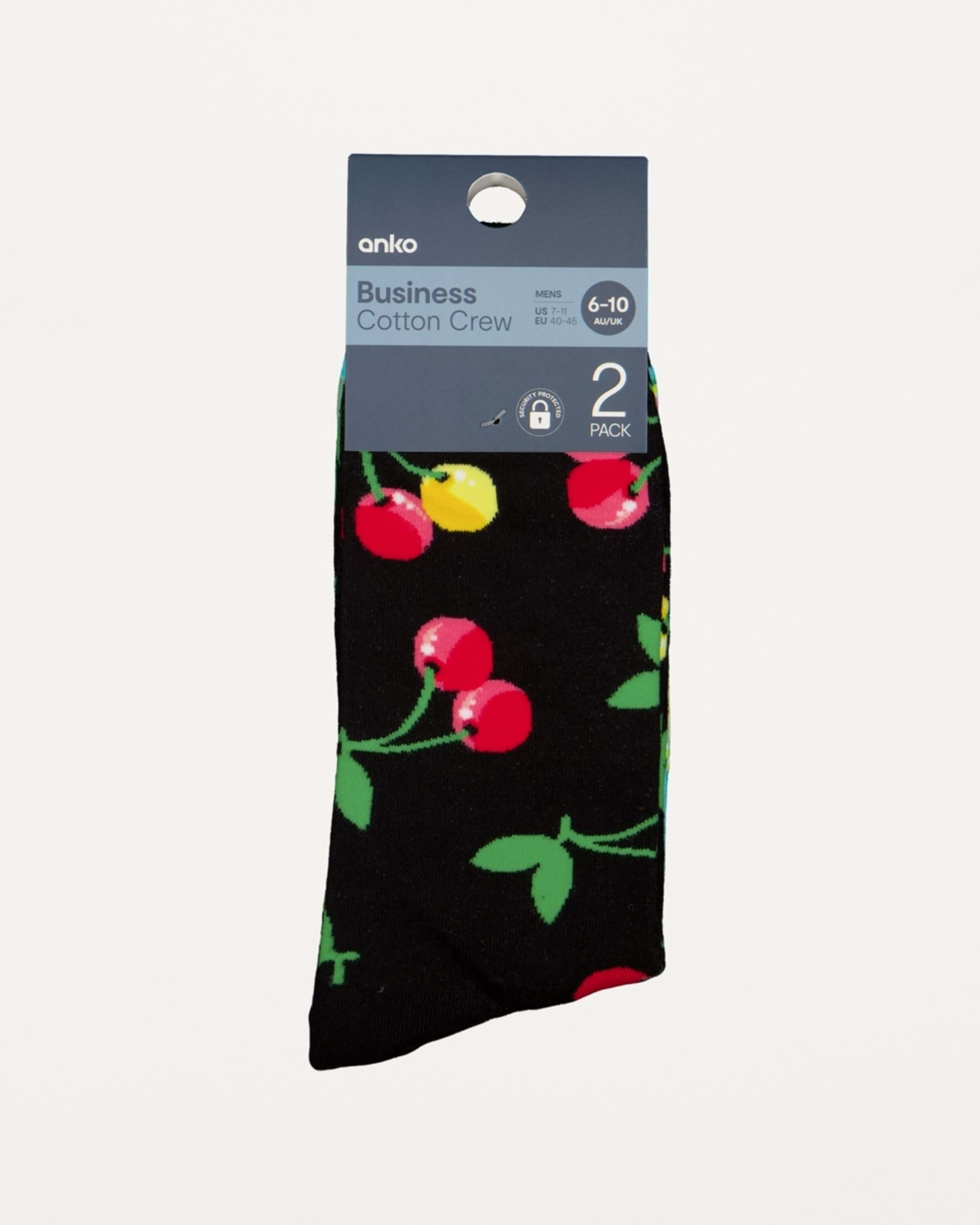 3 2 Pack Novelty Pattern Socks Froot Toot, 3 of 3