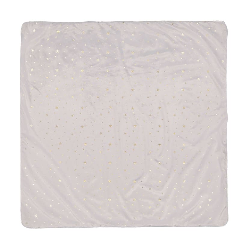 Plush Blanket Grey Stars Kmart