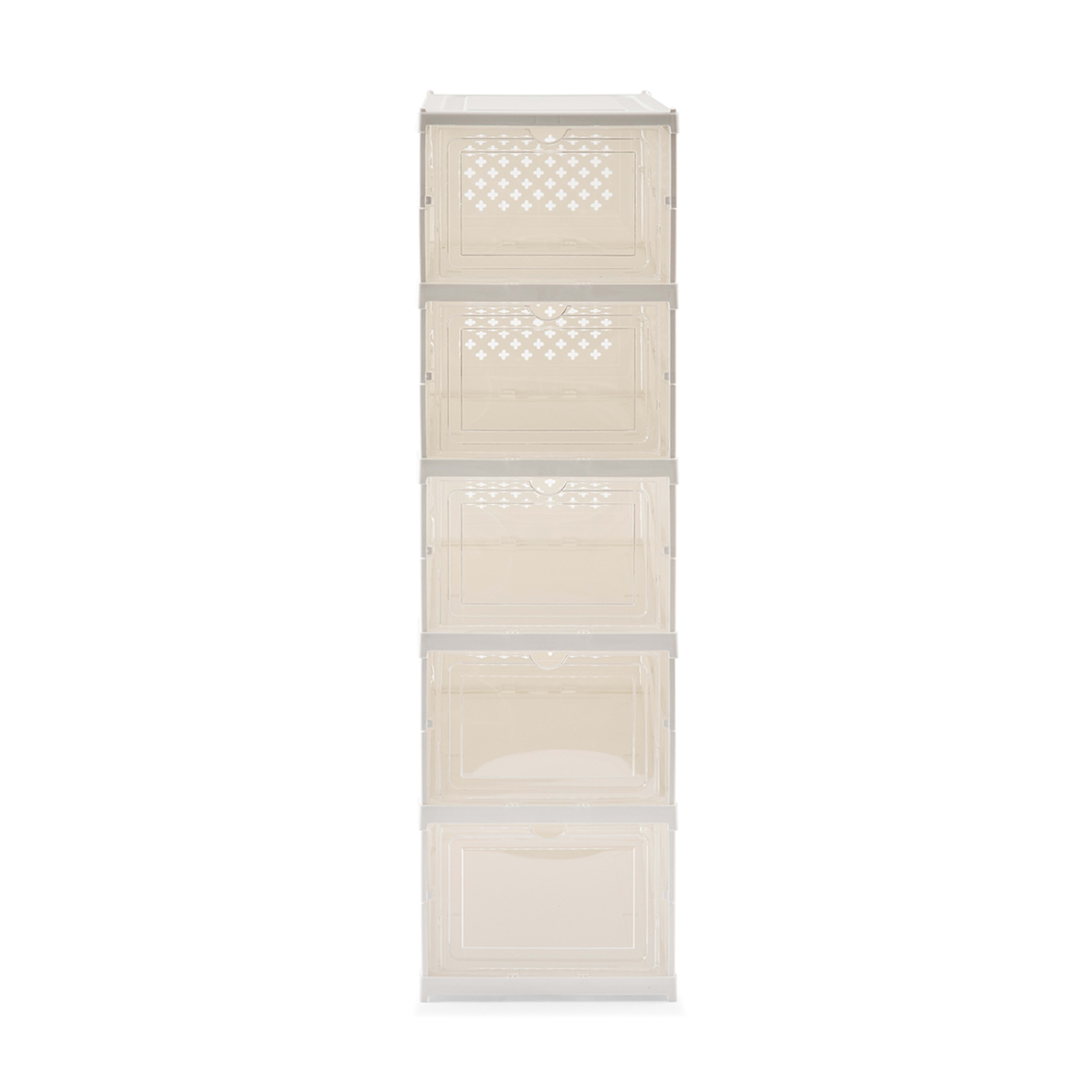 5 5 Tier Collapsible Shoe Box, 5 of 9