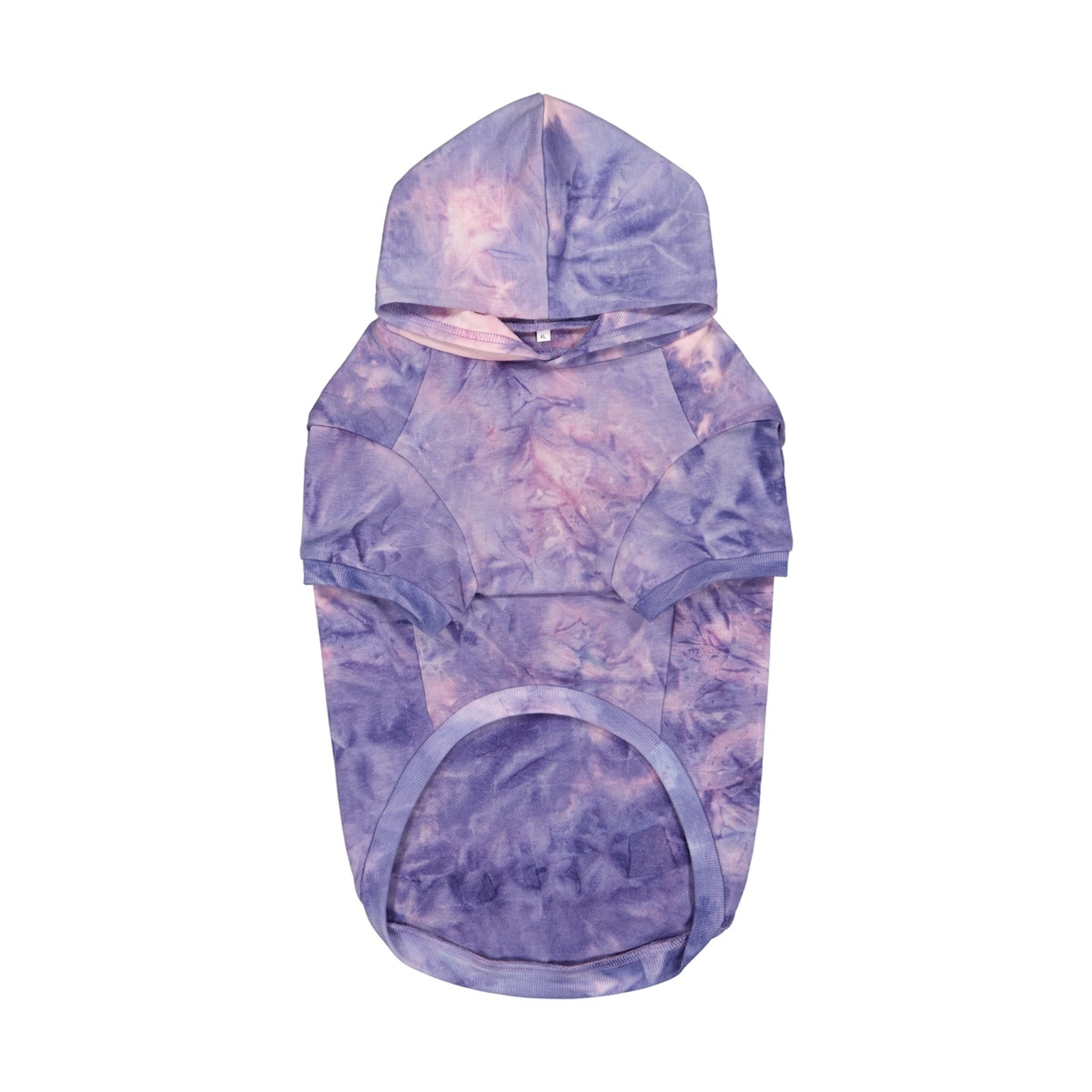 6 Pet Hoodie Tie-Dye - Extra Large, Lilac, 6 of 10