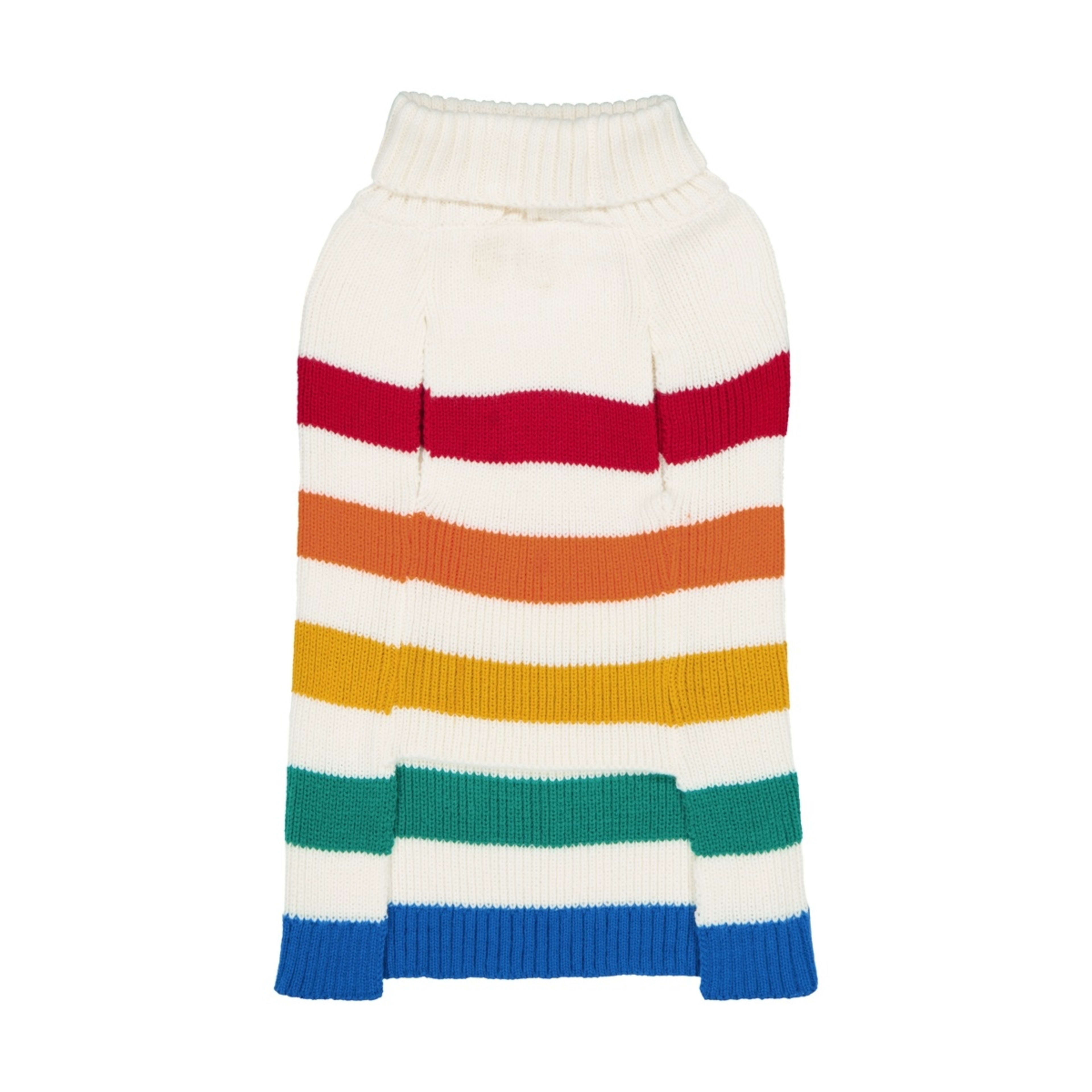 6 Pet Rainbow Knit Jumper - Large, 6 of 10