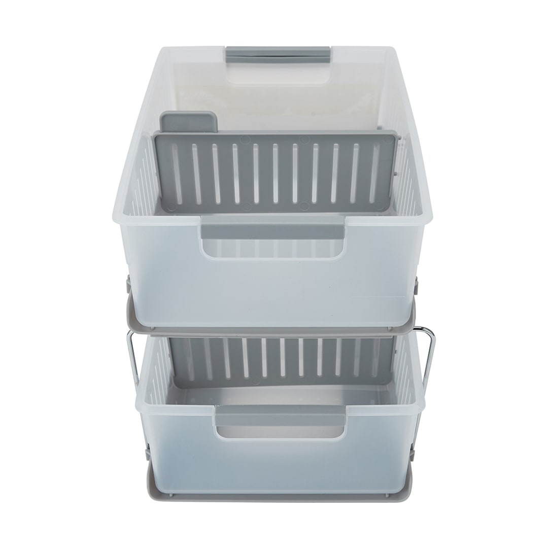 2 Tier Organiser with Dividers - Kmart