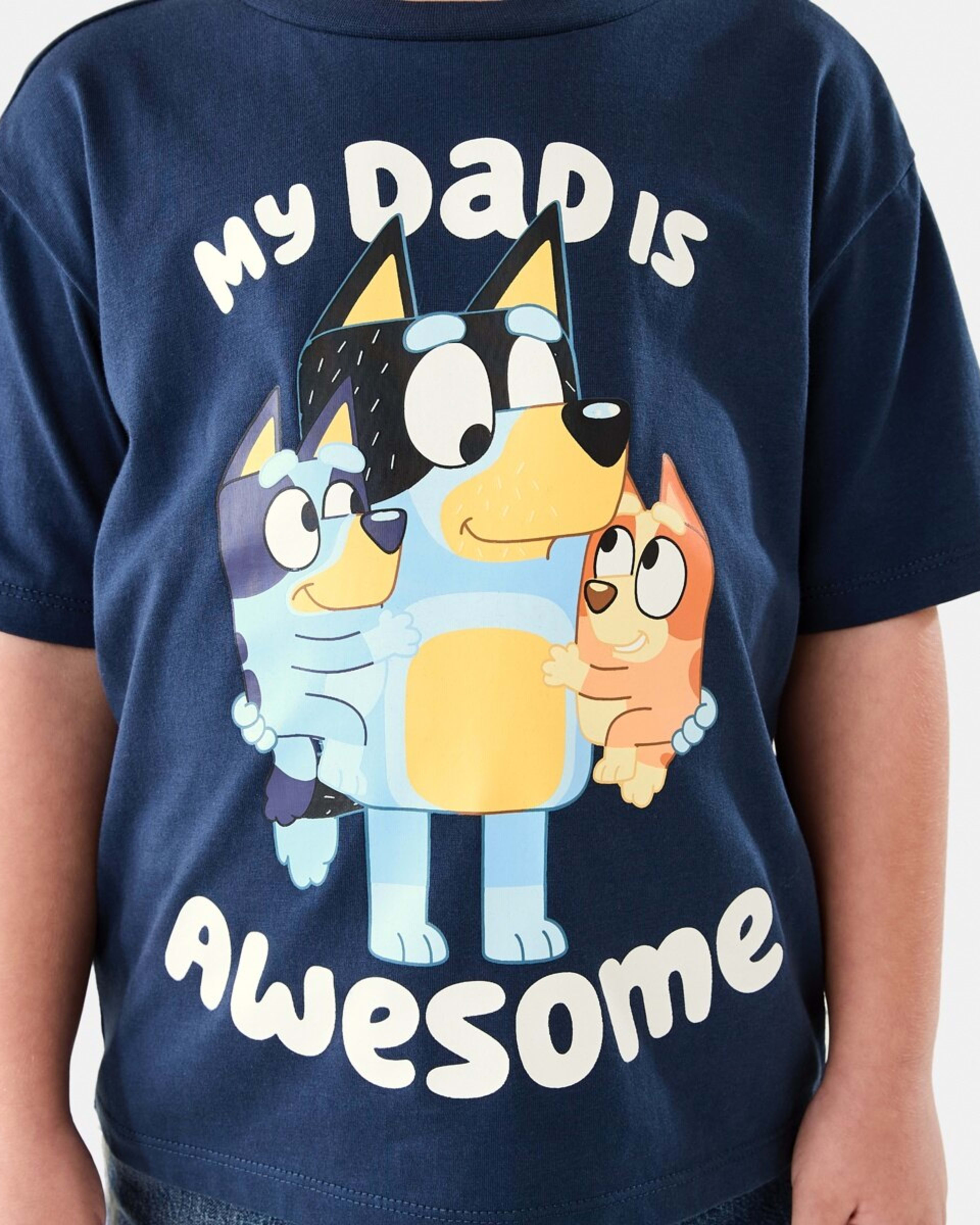 4 Bluey License Print T-shirt BLUEY MY DAD IS AWESOME, 4 of 6