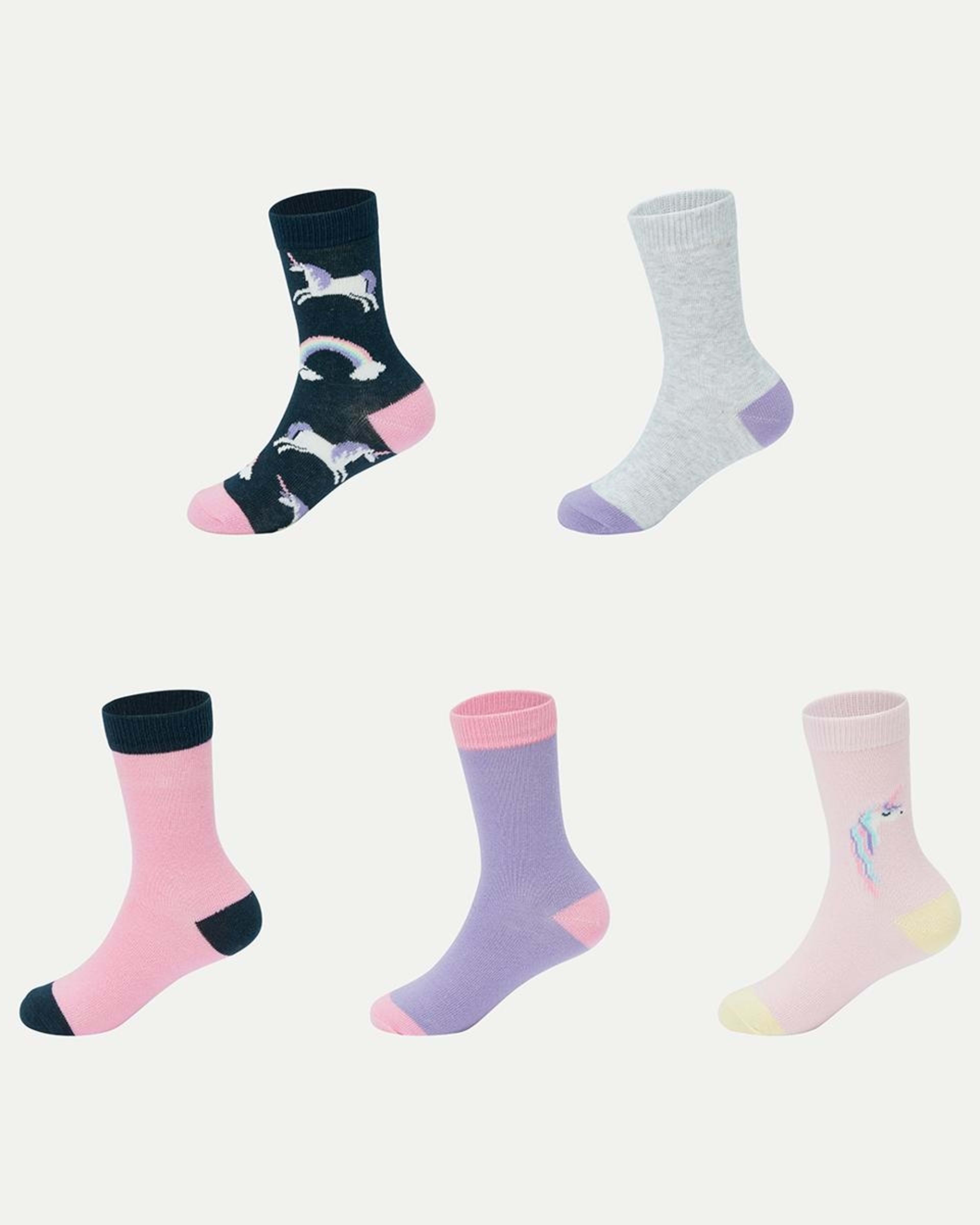 5 Pack Crew Socks - Kmart