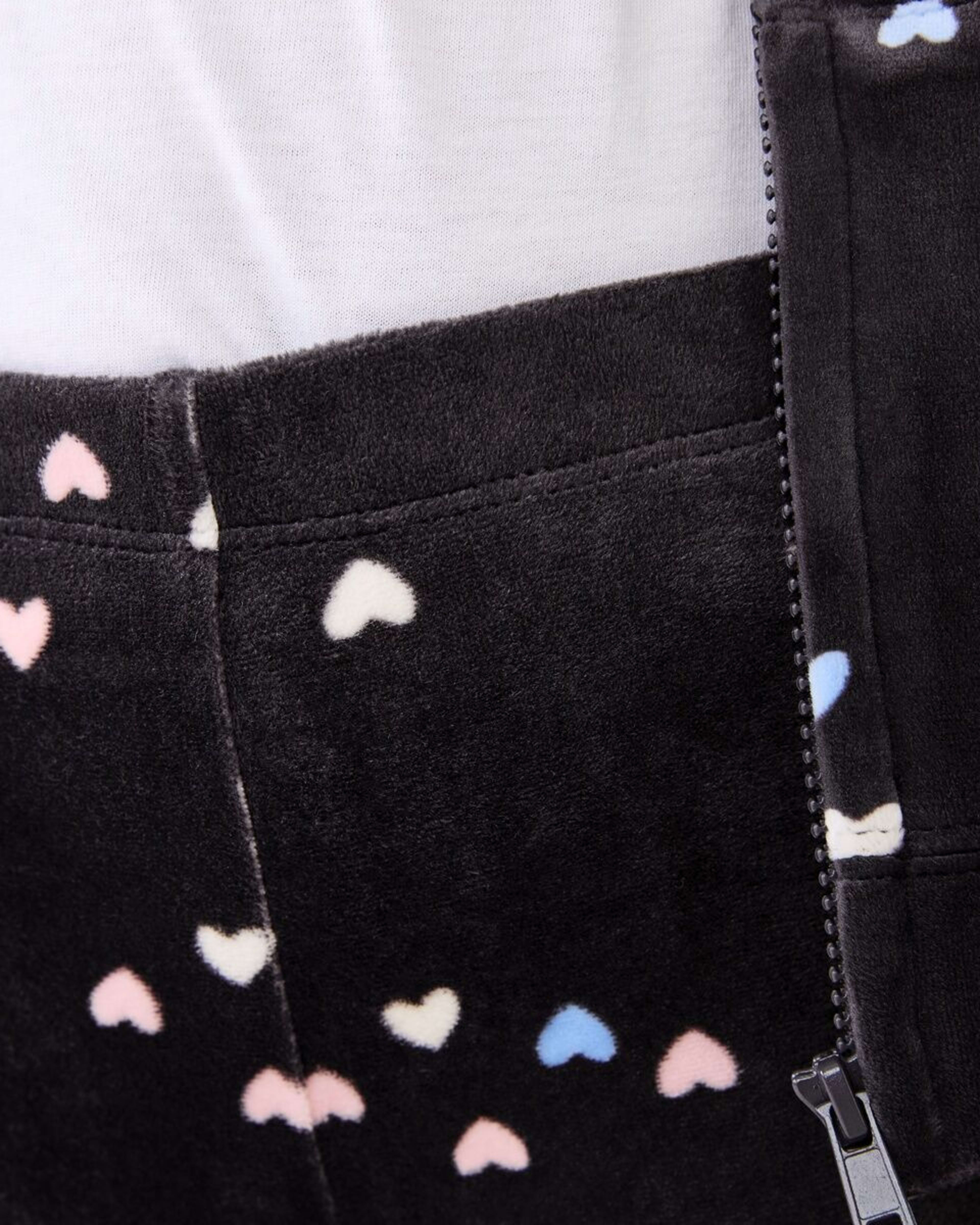 3 Velour Flare Leggings Hearts, 3 of 7