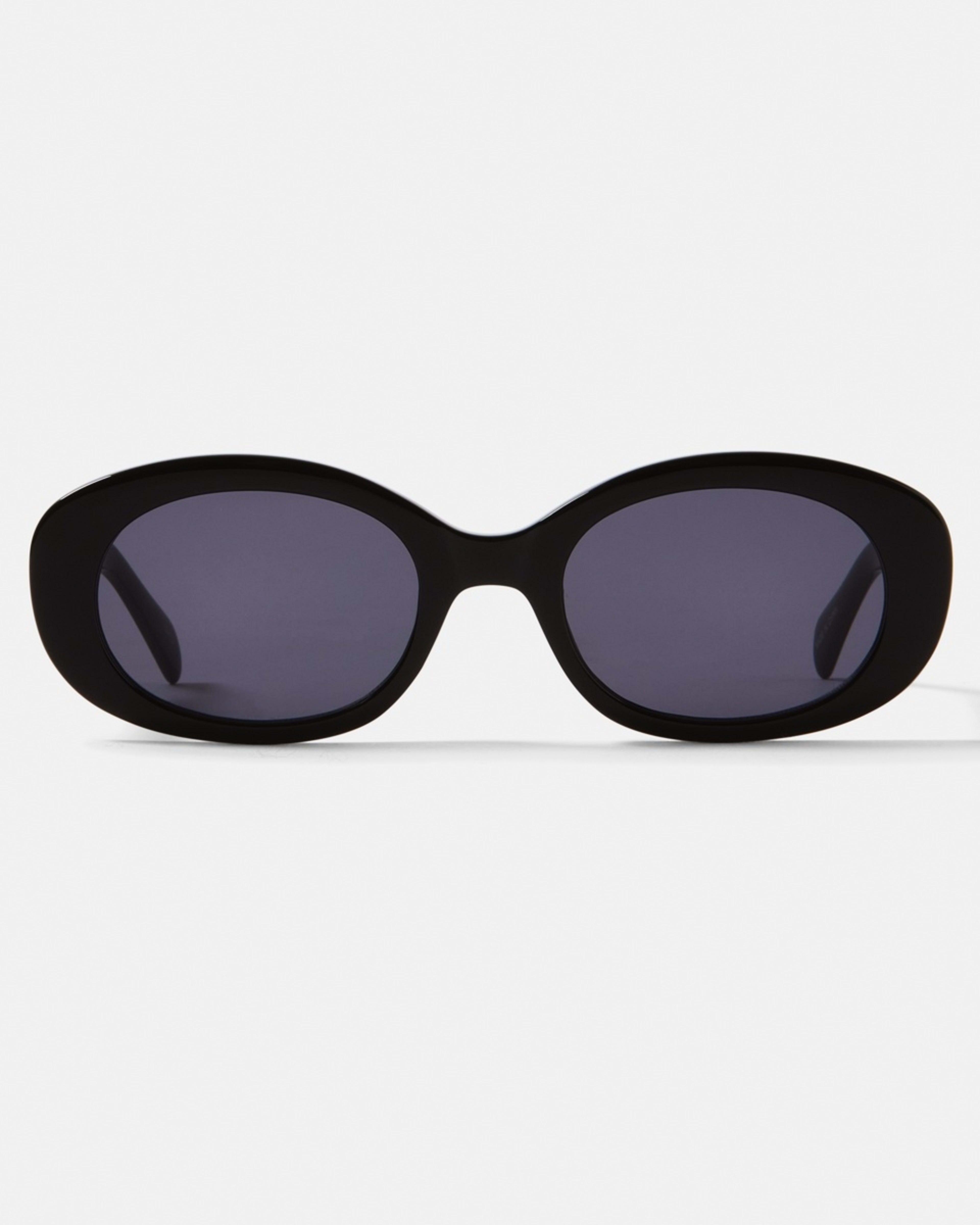 1 Womens Oval Sunglasses ACCESSORIES BLACK