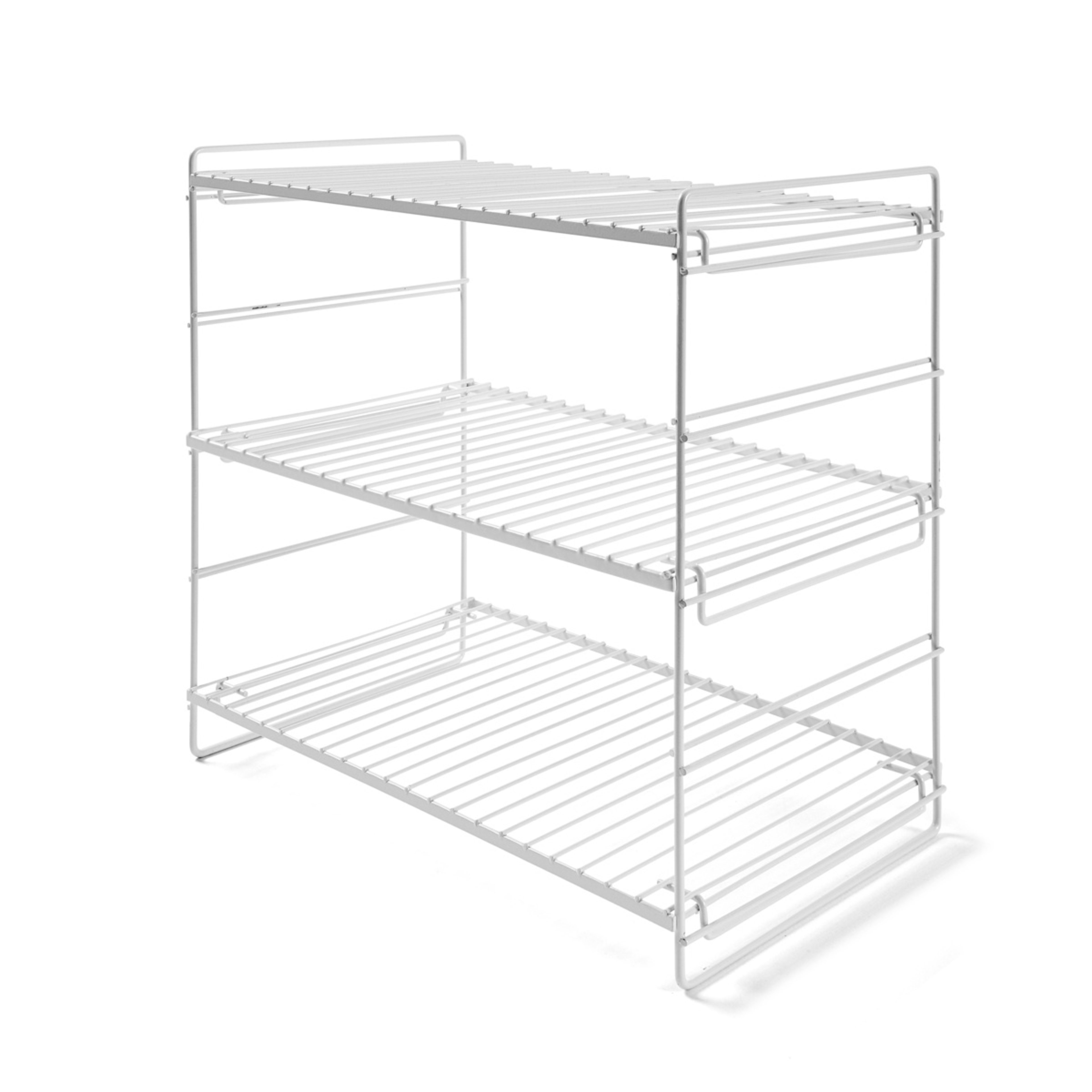 3 White Wire 3 Tier Shelf, 3 of 7