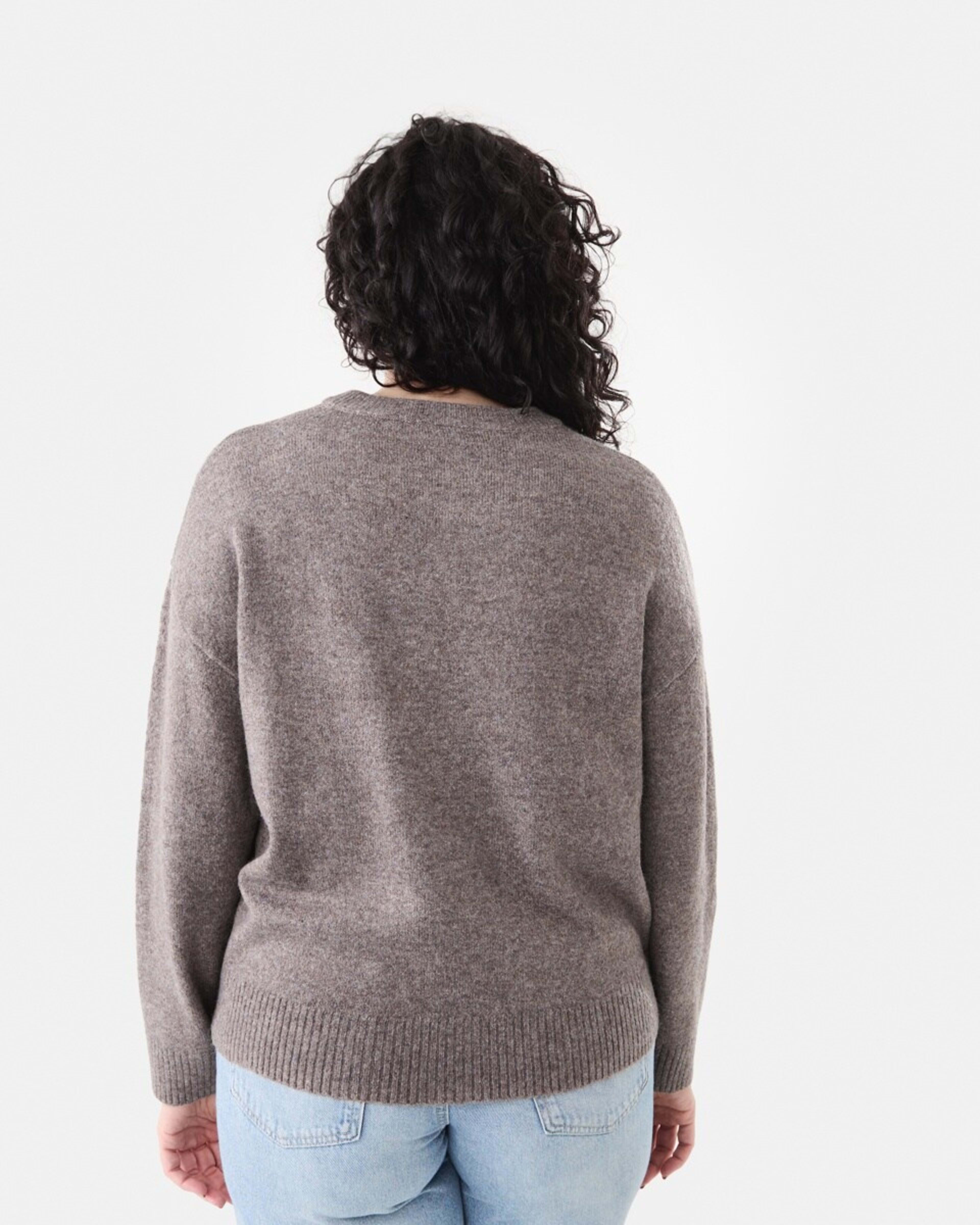 3 Relaxed Jumper Taupe Mrl, 3 of 5