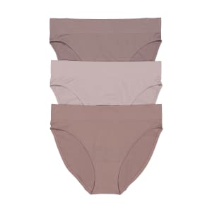 3 Pack Ultra Smooth Seamfree Hi-Cut Briefs - Kmart