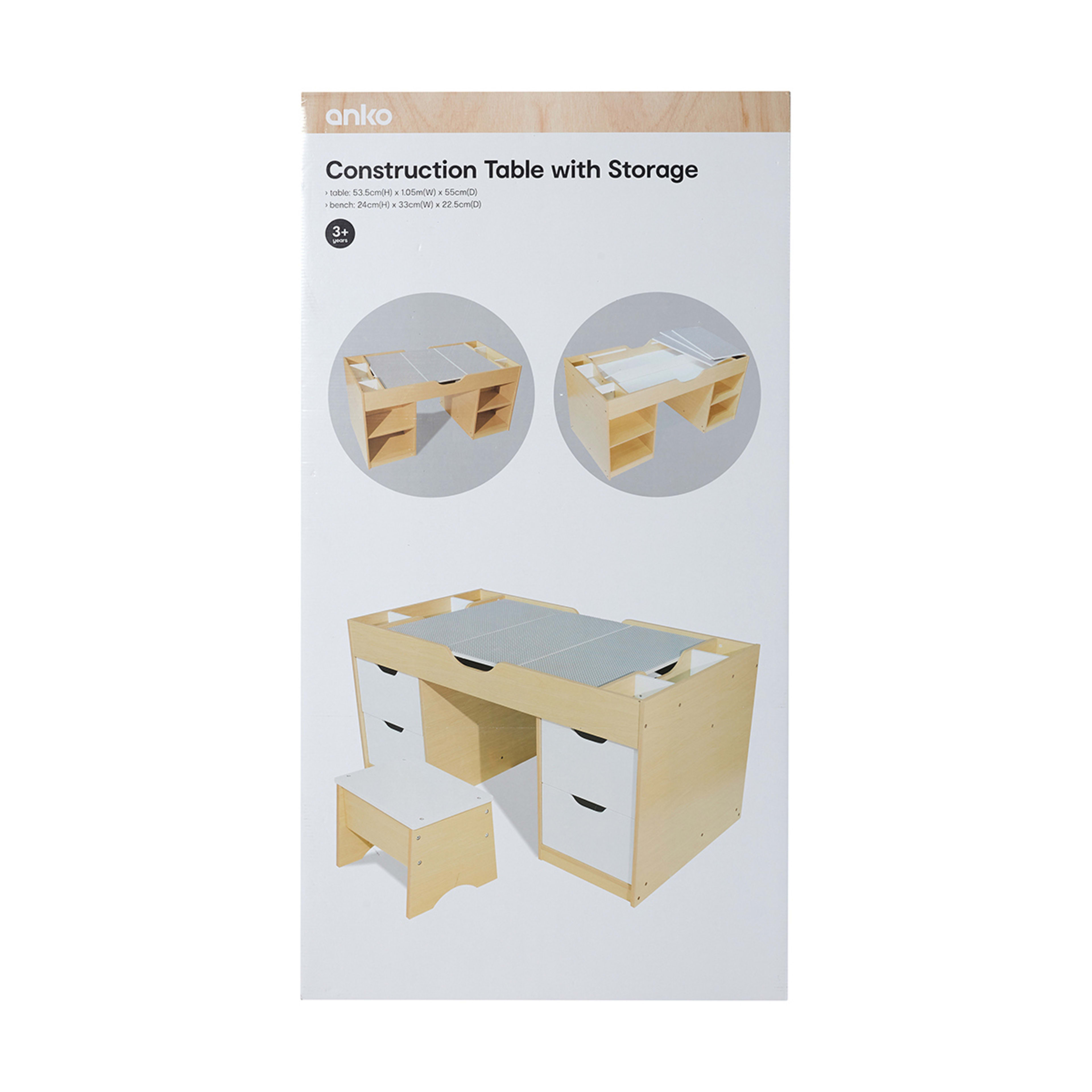 Construction Table With Storage Kmart