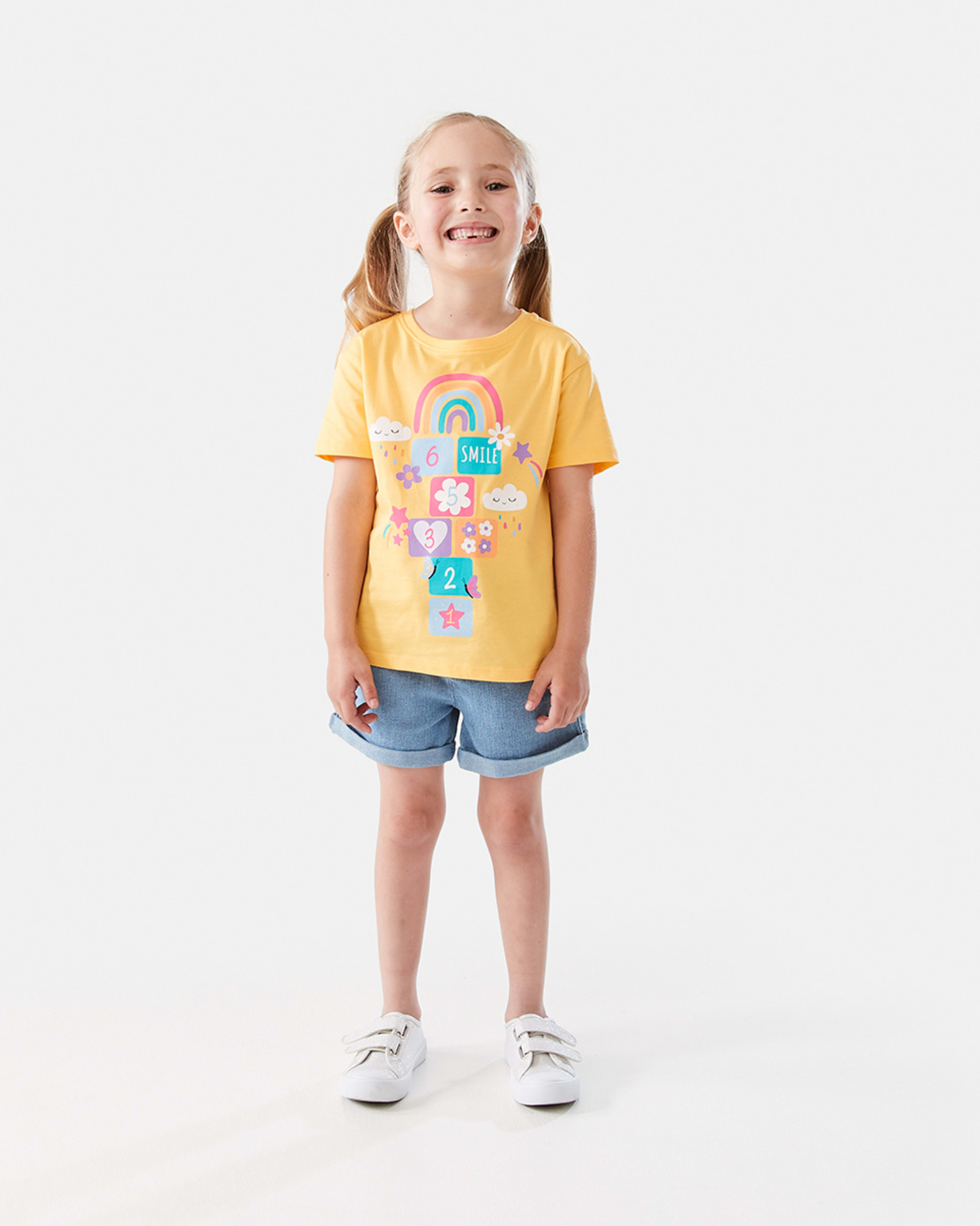 5 Short Sleeve Placement Print T-shirt Hopscotch, 5 of 8