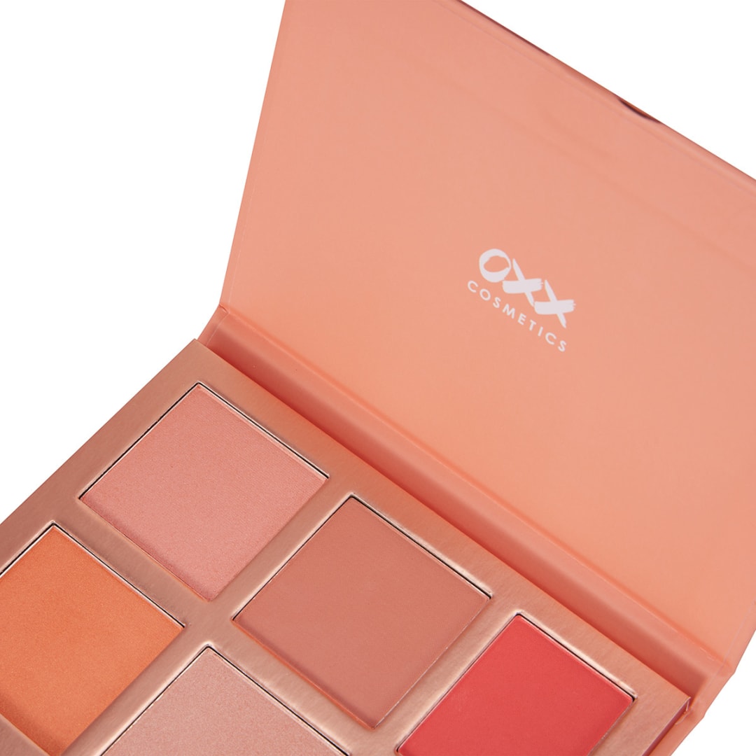 OXX Cosmetics Blush Glow Face Palette Soft Coral Kmart NZ