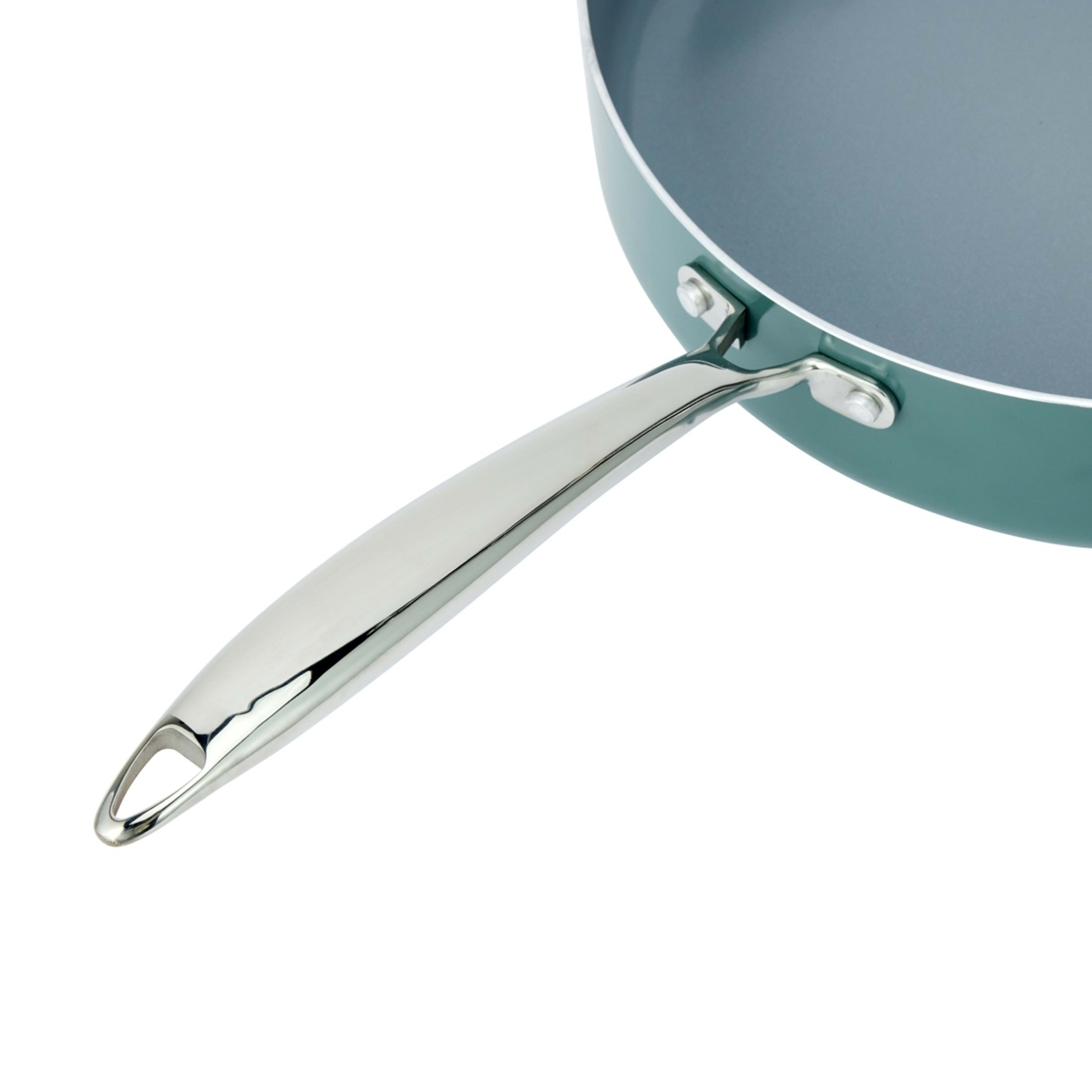 3 28cm Green Ceramic Non-Stick Saute Pan, 3 of 6