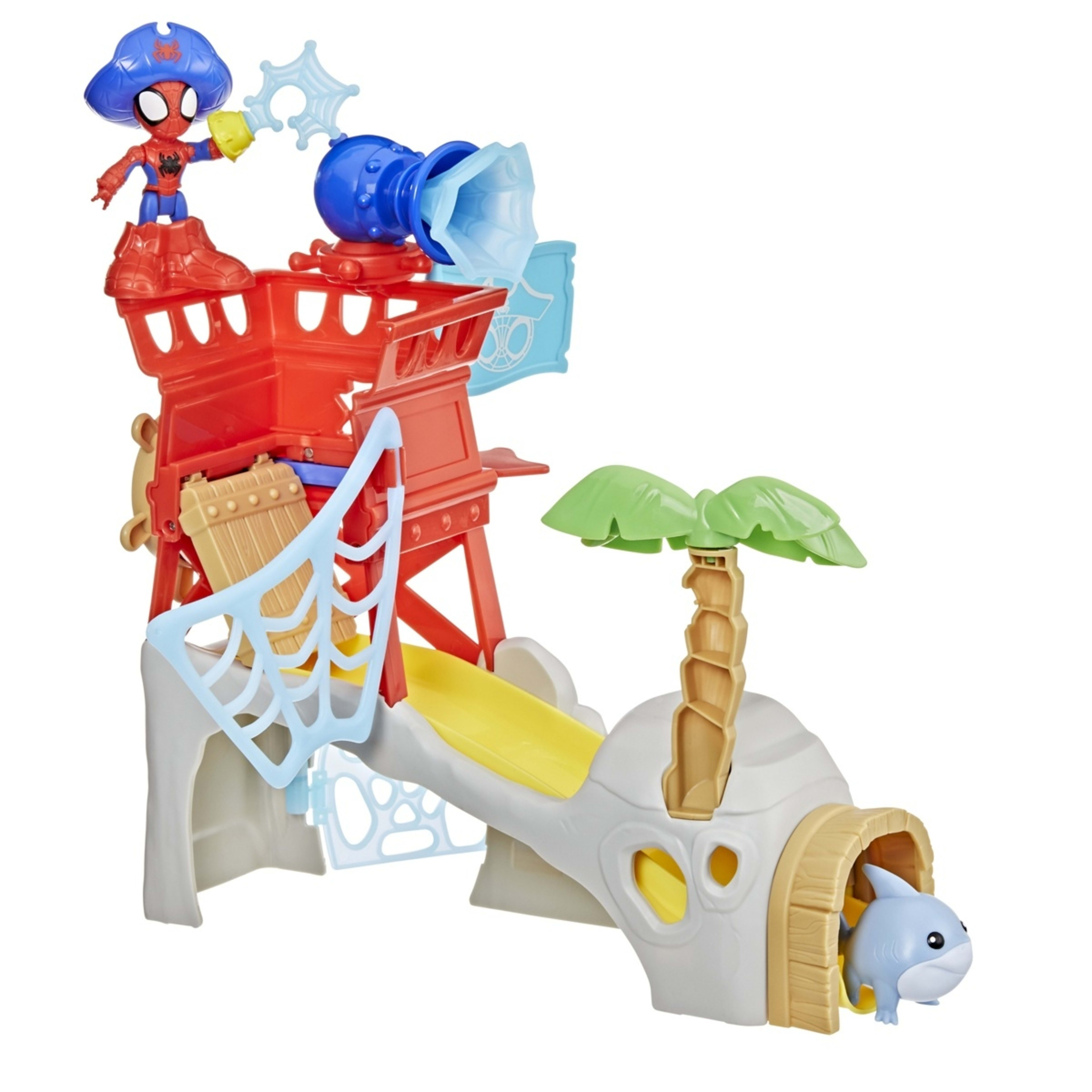 2 Disney Junior Marvel Spidey and his Amazing Friends Water Webs: Spidey Island Playset, 2 of 3