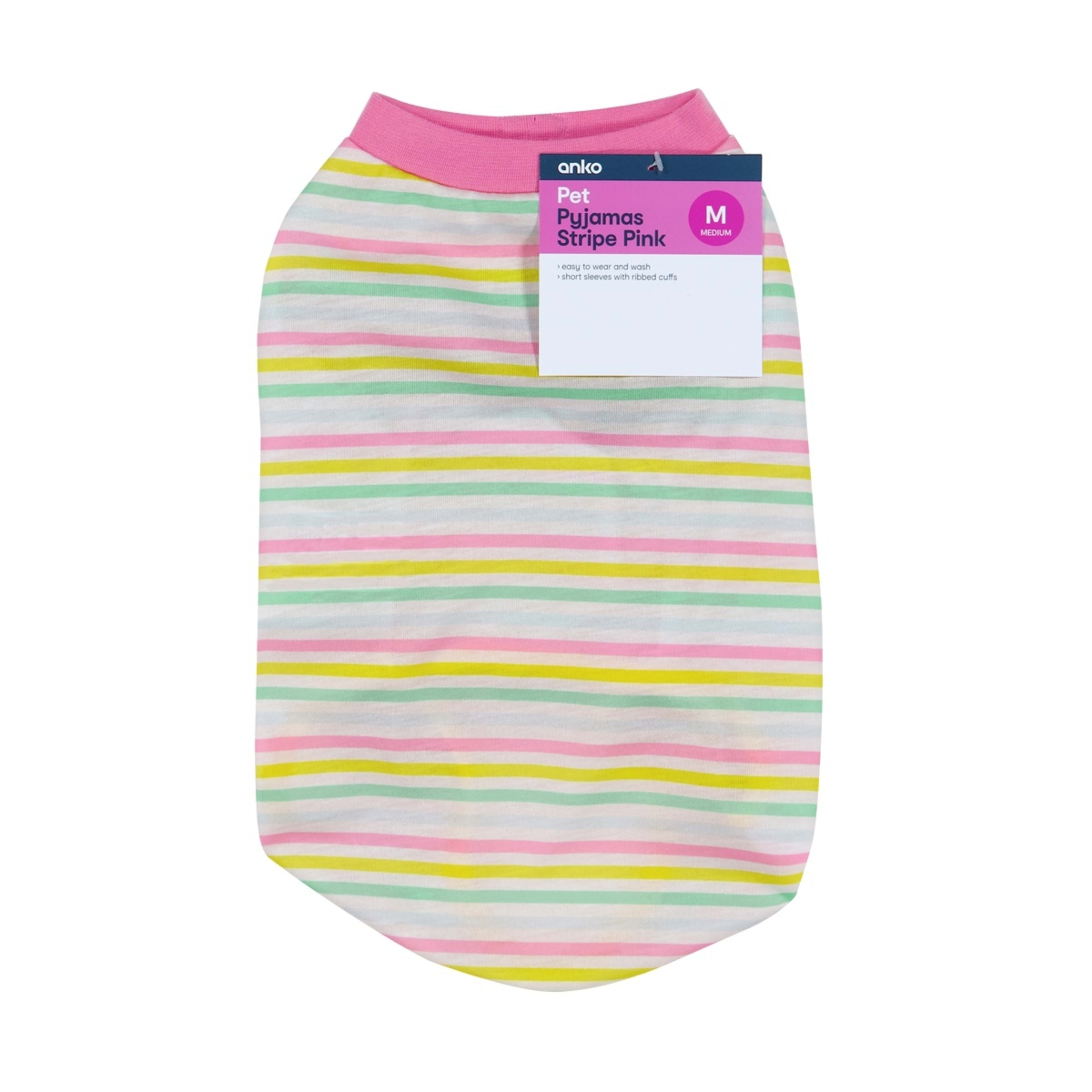 9 Pet Pyjamas Stripe - Medium, Pink, 9 of 9