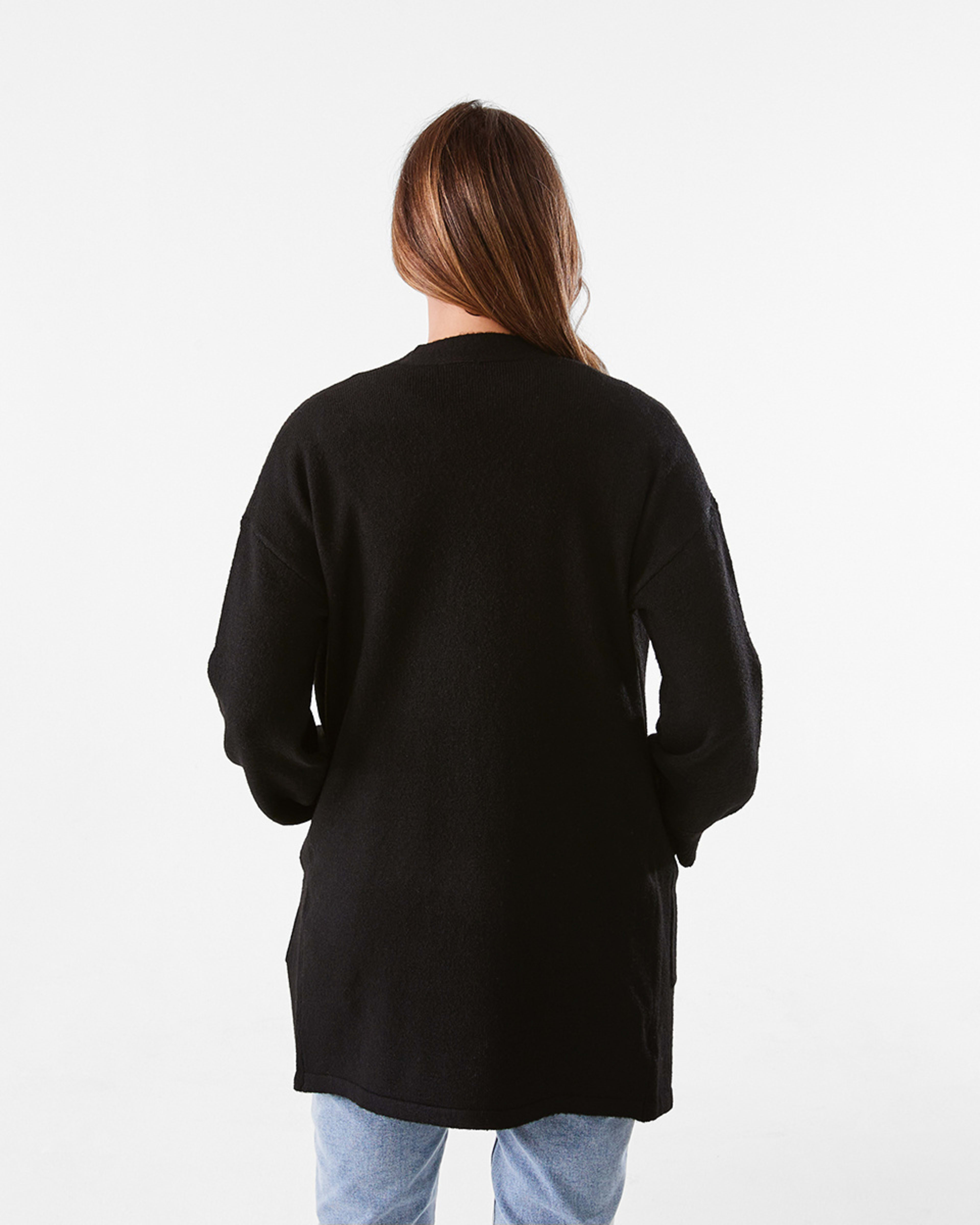 3 Balloon Sleeve Cardigan Black, 3 of 6