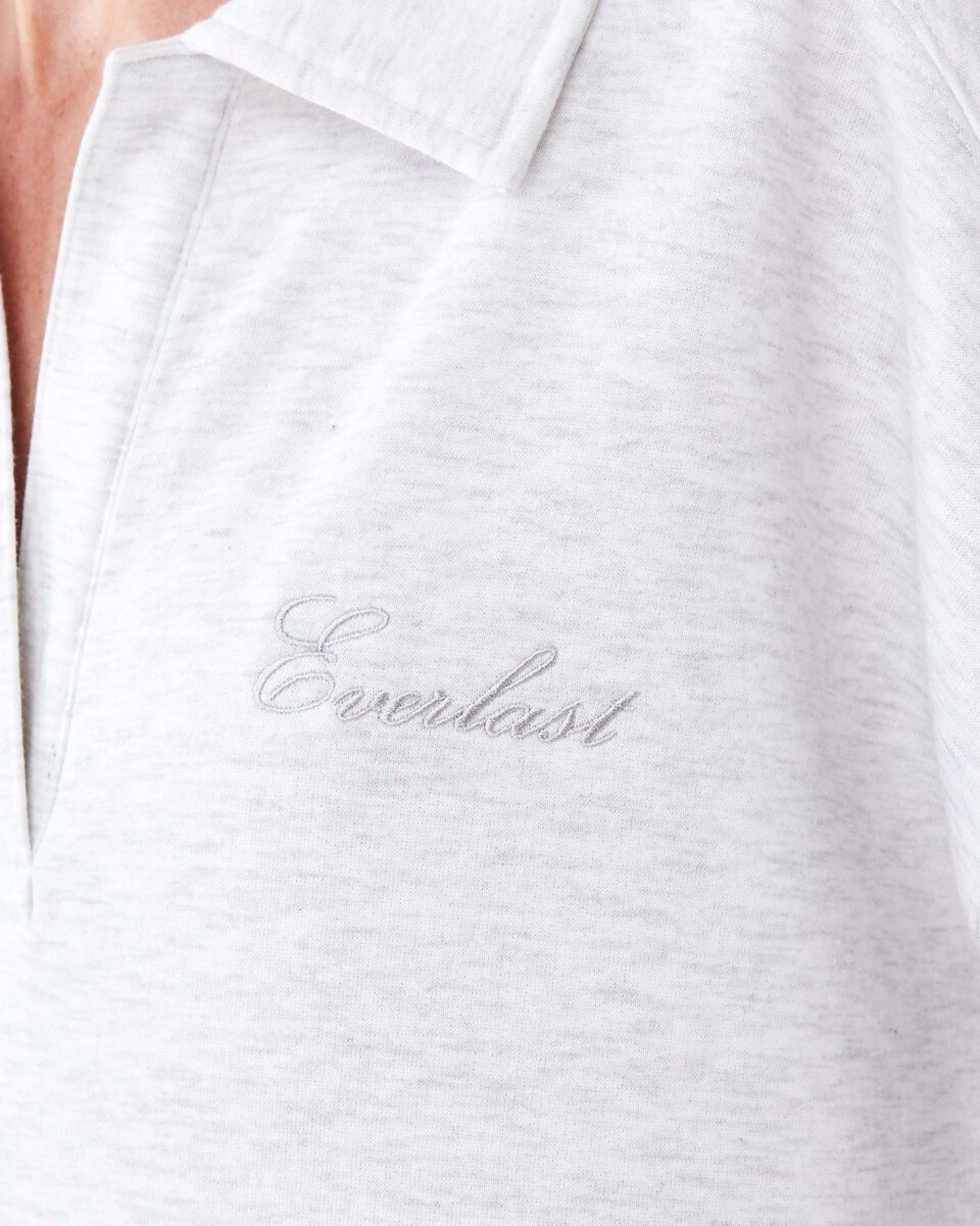 6 Everlast Womens Collared Sweatshirt Everlast White Marle, 6 of 7