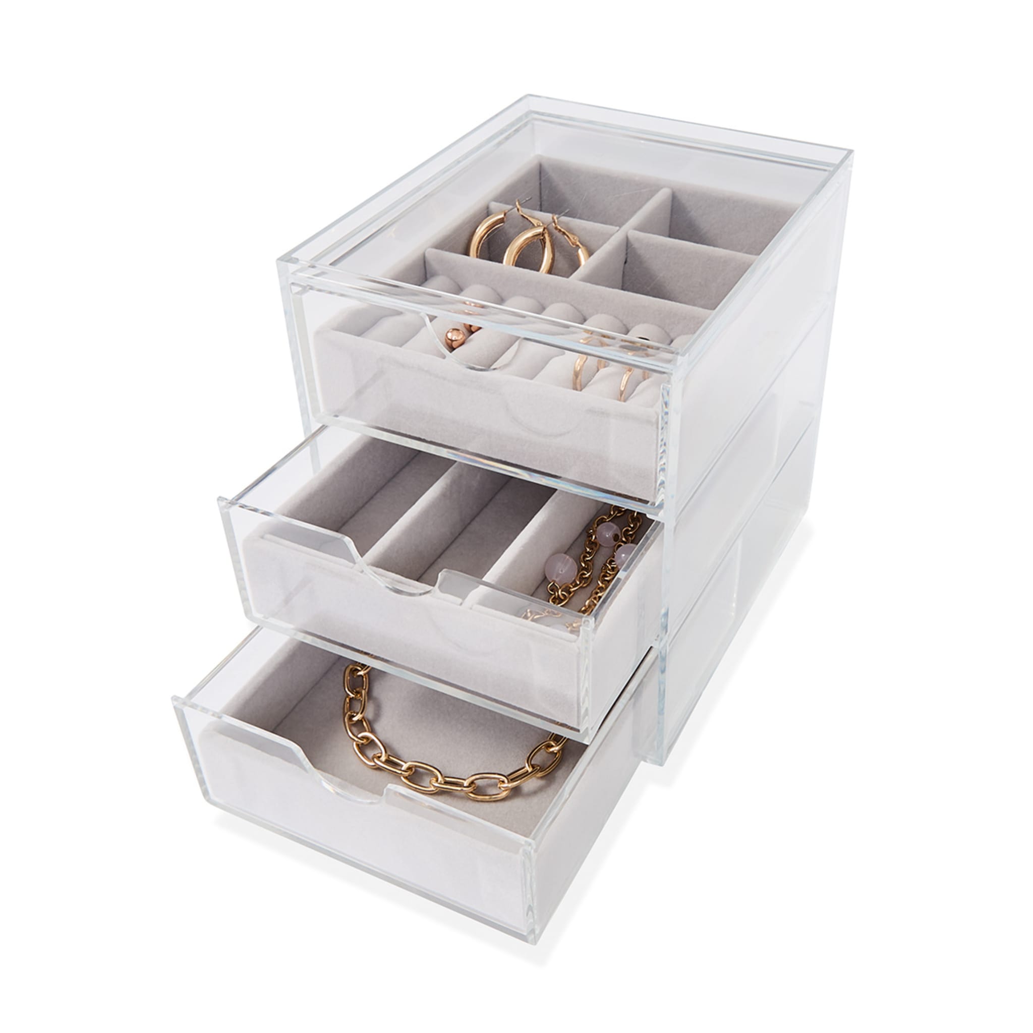 Modular Jewellery Box 3 Drawer Kmart