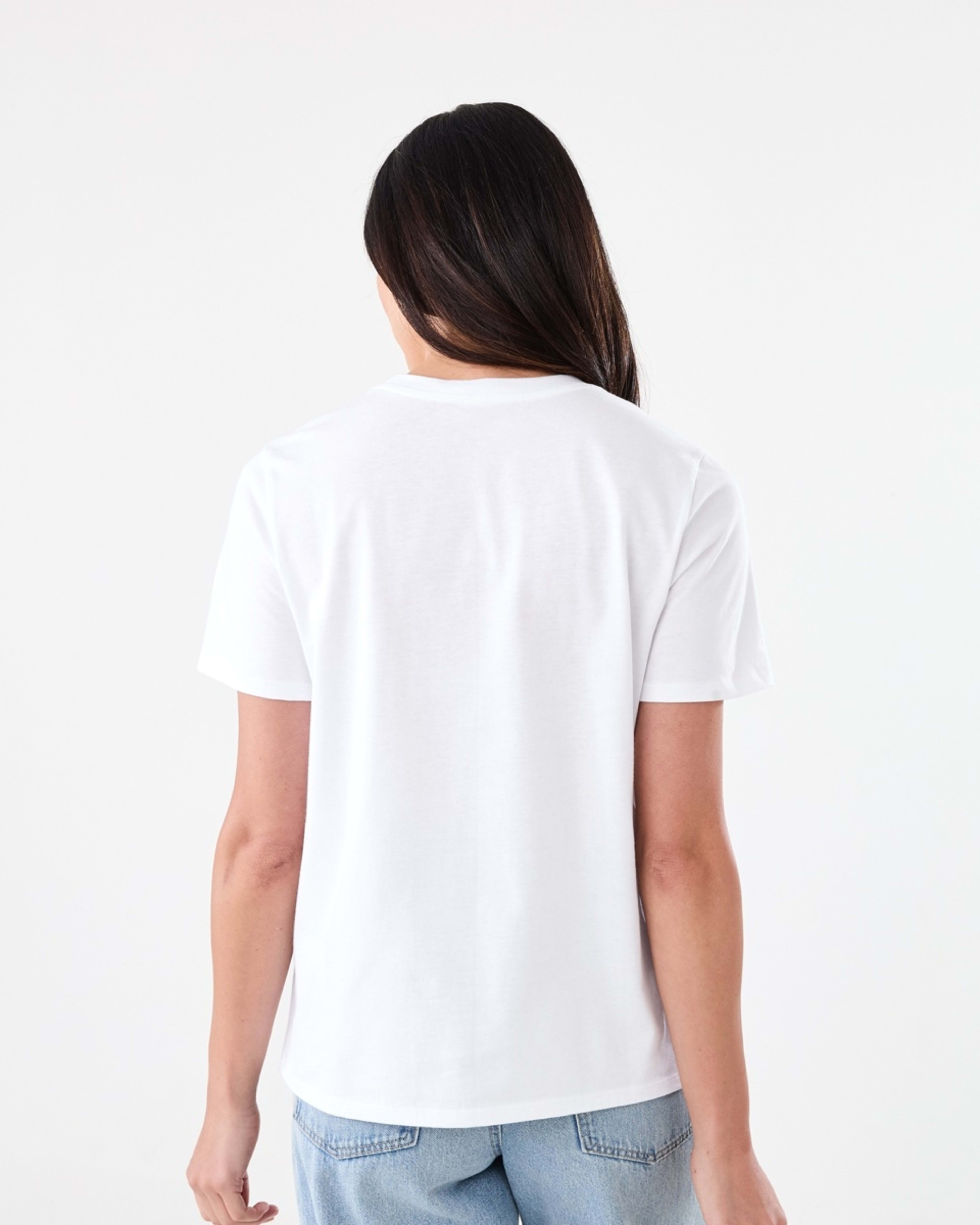 3 Short Sleeve Australian Cotton T-shirt WHITE, 3 of 5