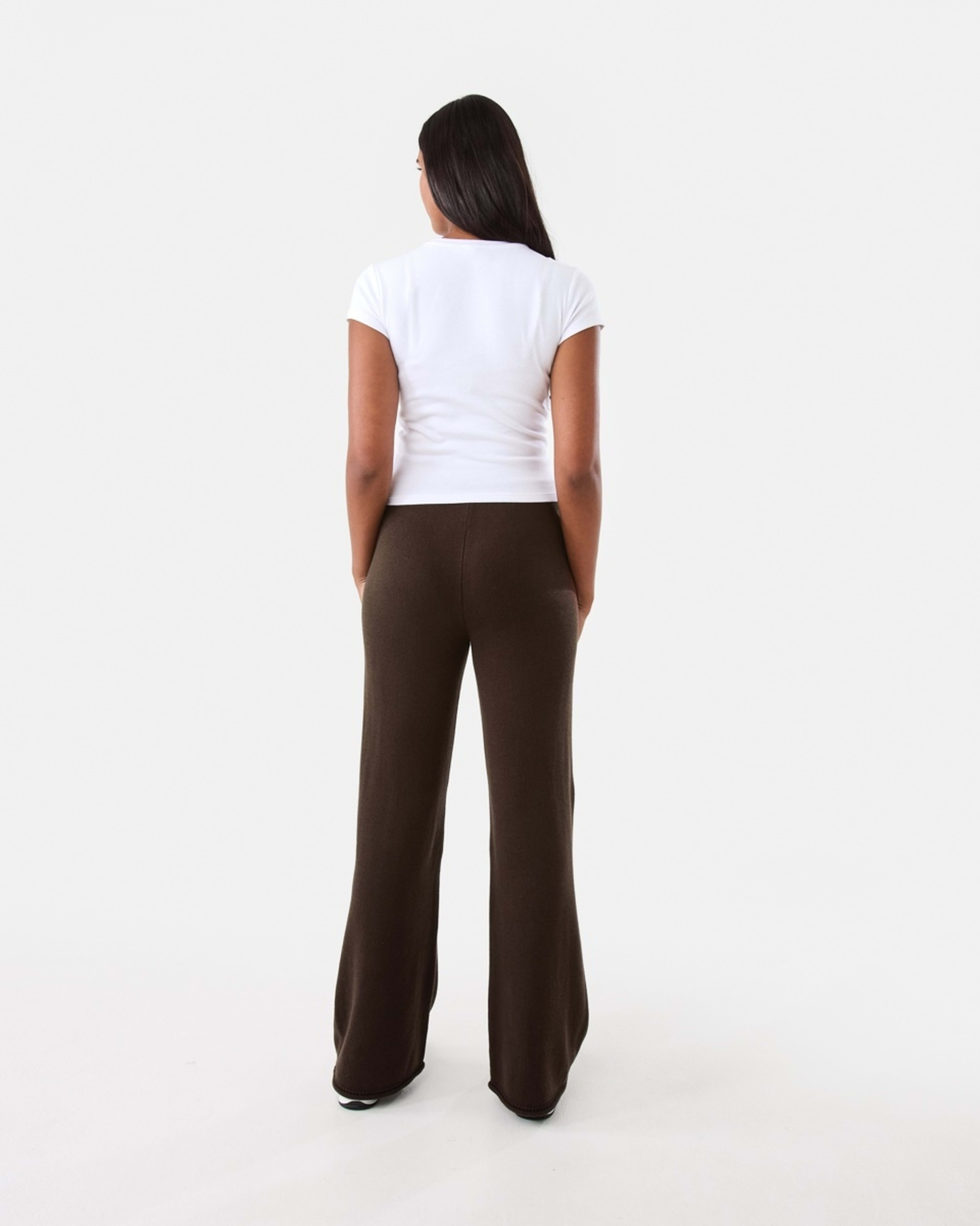 4 Rolled Up Hem True Knit Pants Melt Brown, 4 of 6