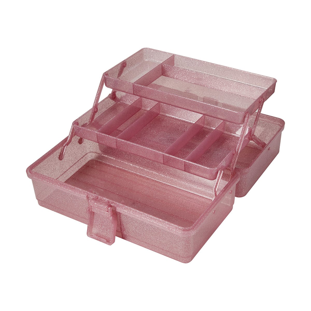 Craft Storage Caddy Glitter Pink Kmart